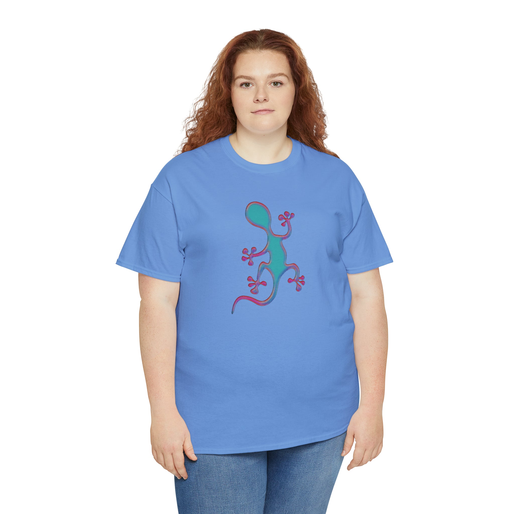 Taino-Inspired Salamander 2 Unisex Heavy Cotton Tee