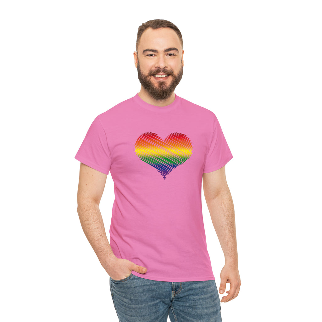 Love is Love Heart Unisex Heavy Cotton Tee