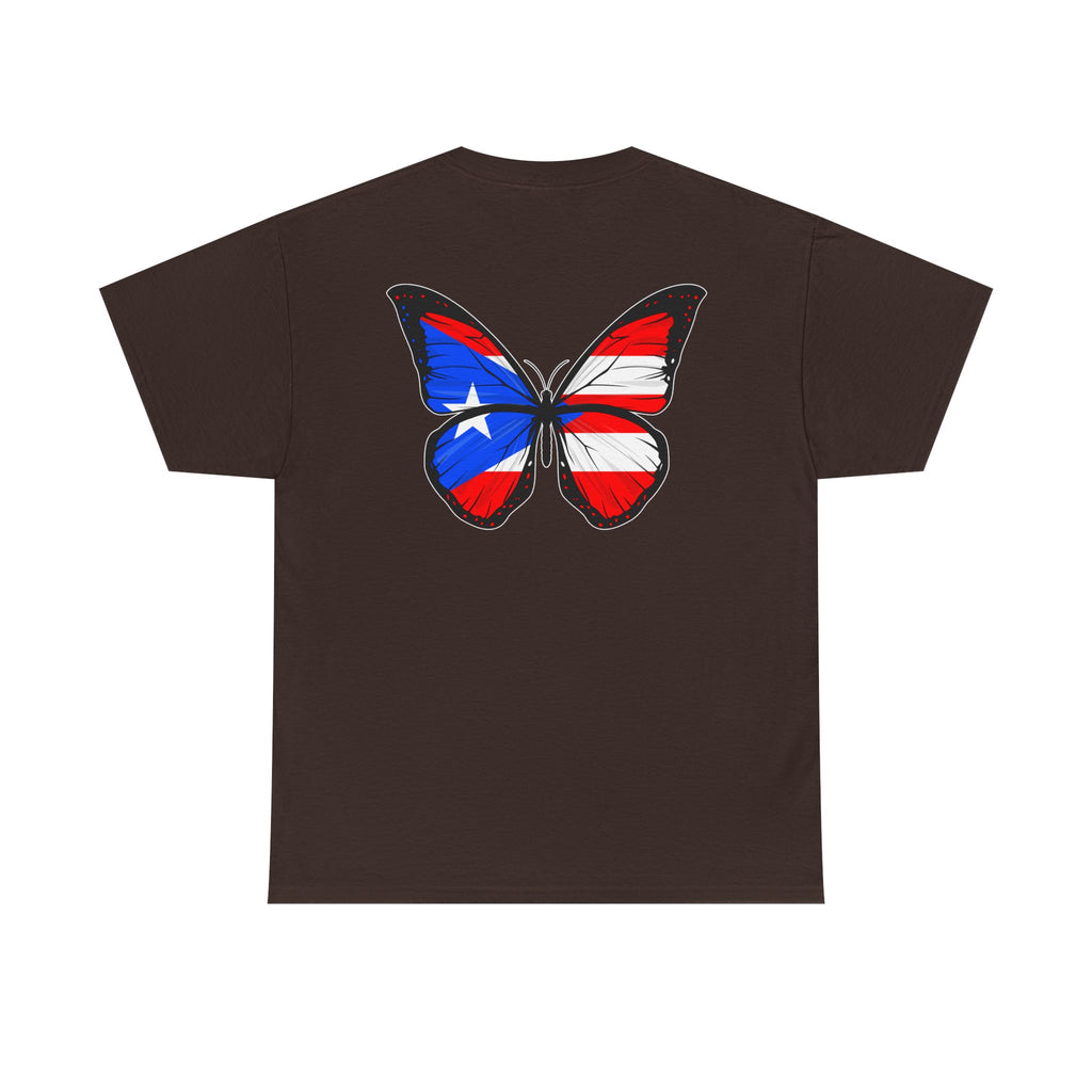 Women's Puerto Rico Flag Butterfly T-Shirt