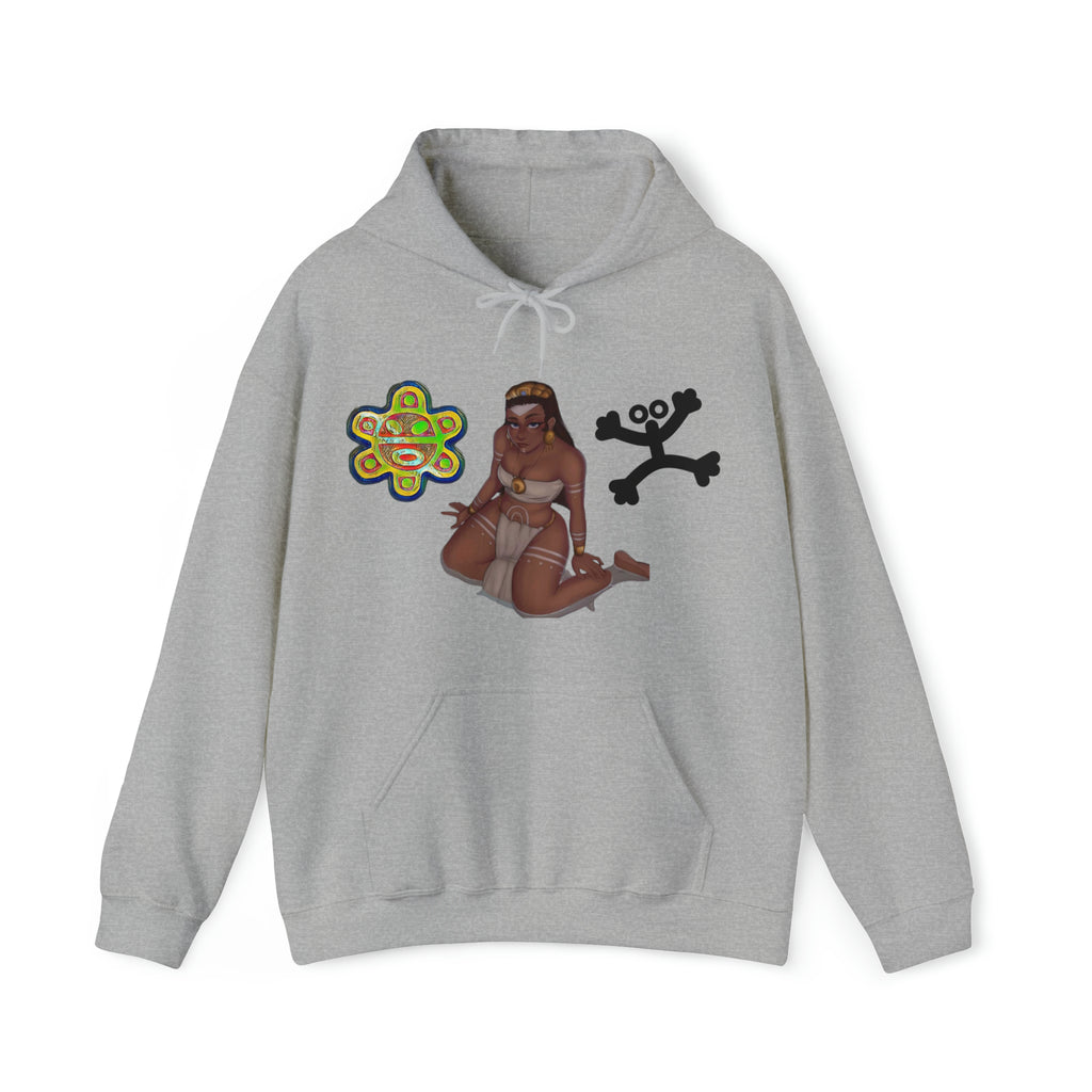 Taino Sun/Coqui/ Woman Warrior Unisex Heavy Blend™ Hooded Sweatshirt