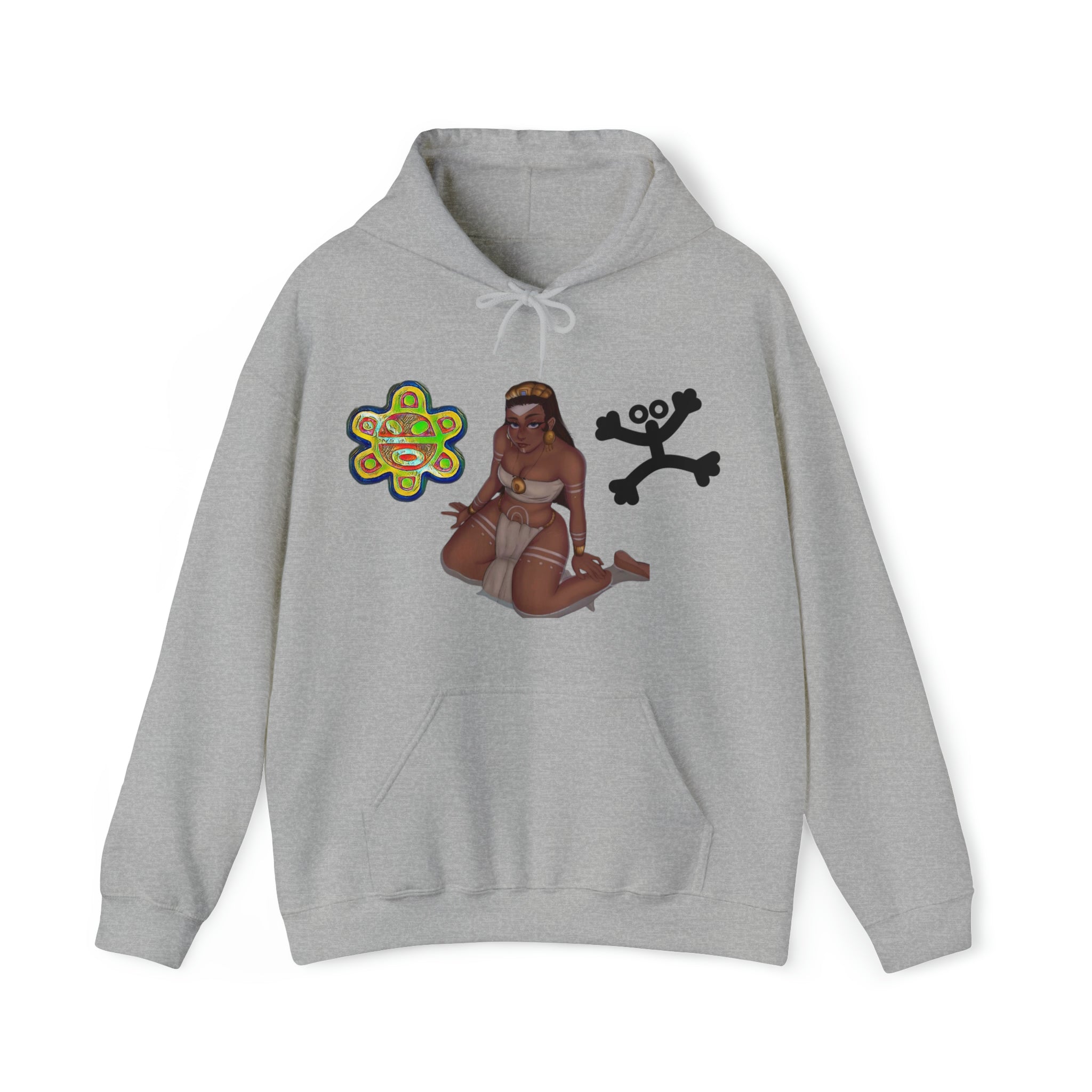 Taino Sun/Coqui/ Woman Warrior Unisex Heavy Blend™ Hooded Sweatshirt