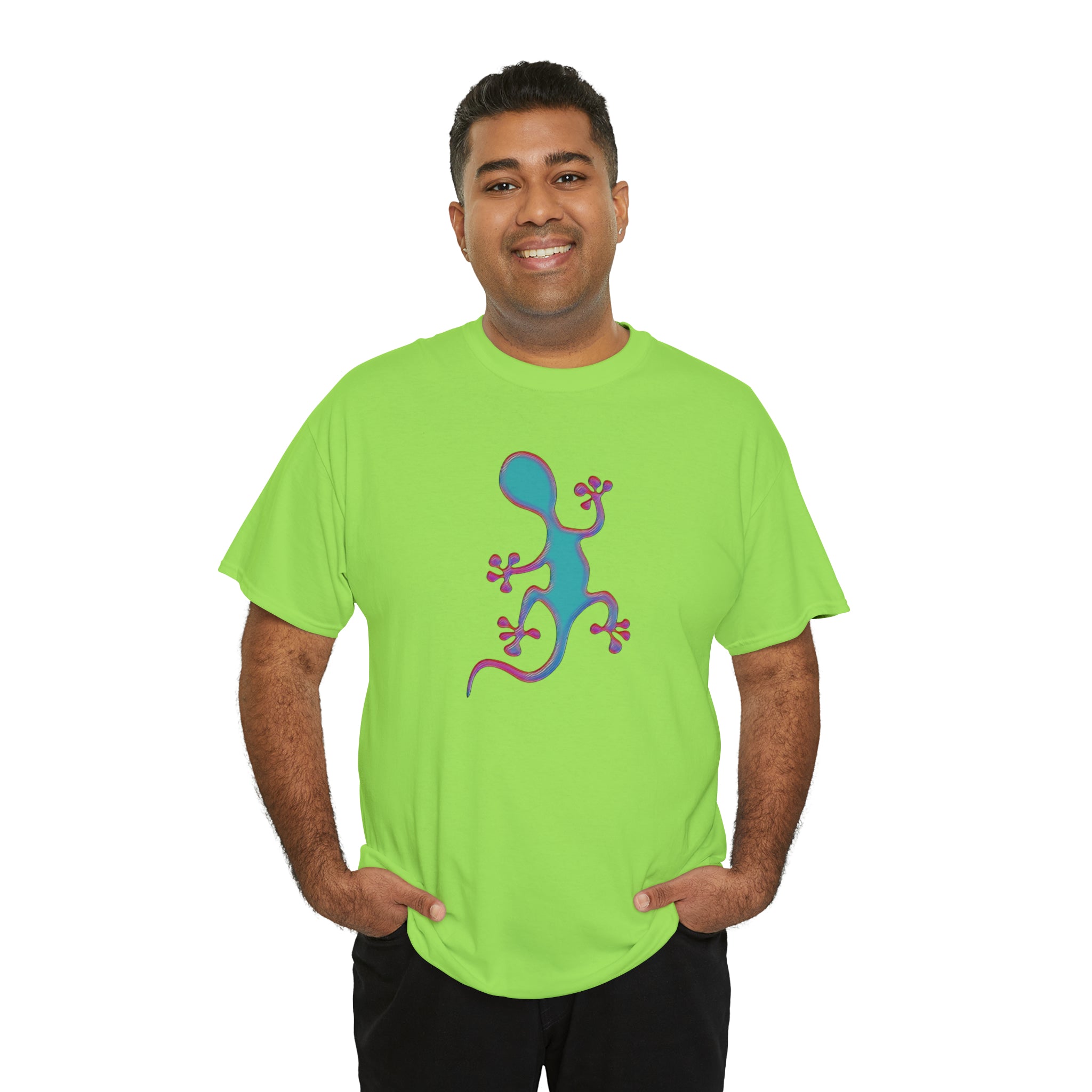 Taino-Inspired Salamander 2 Unisex Heavy Cotton Tee