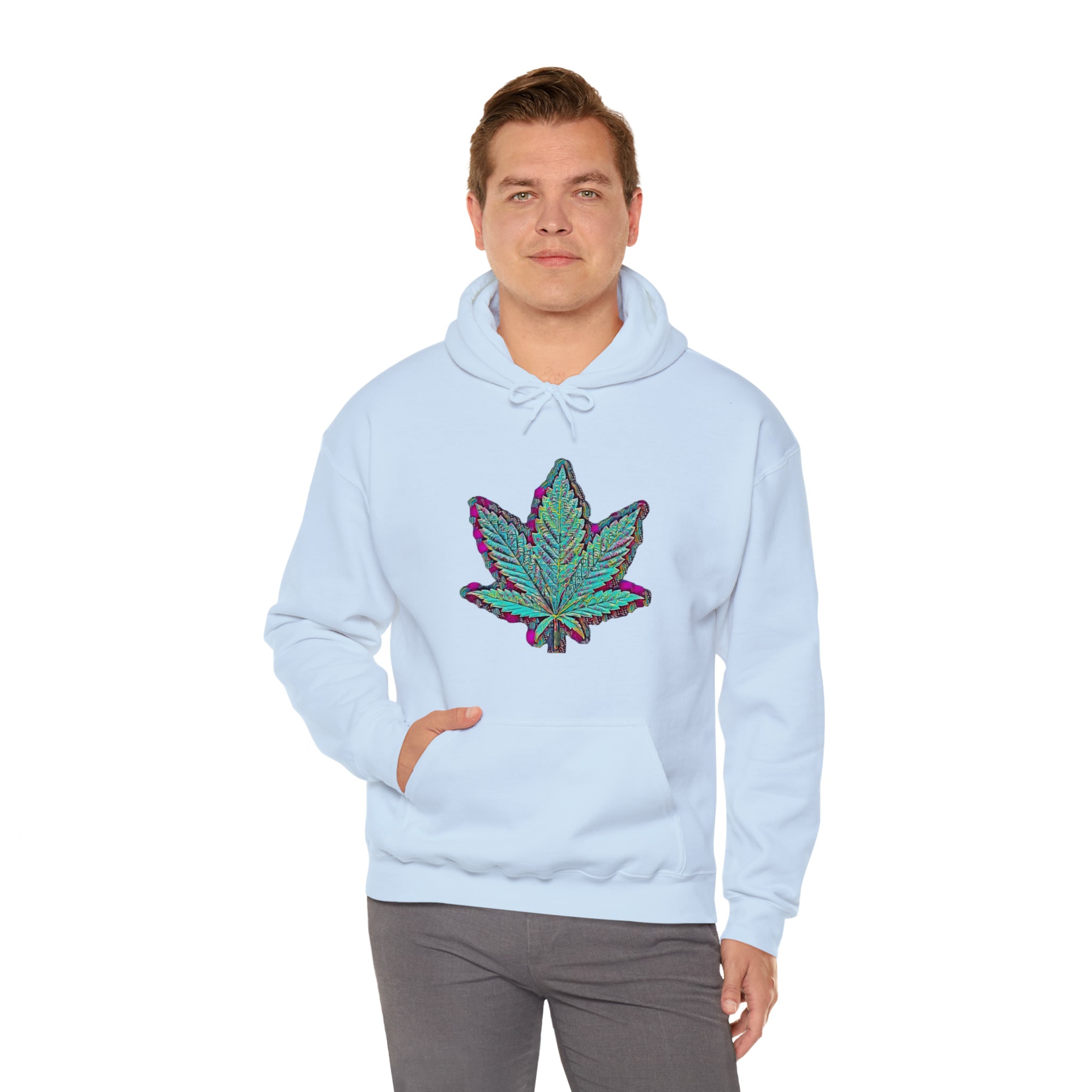The Five Finger Leaf Unisex Heavy Blend™ Hooded Sweatshirt