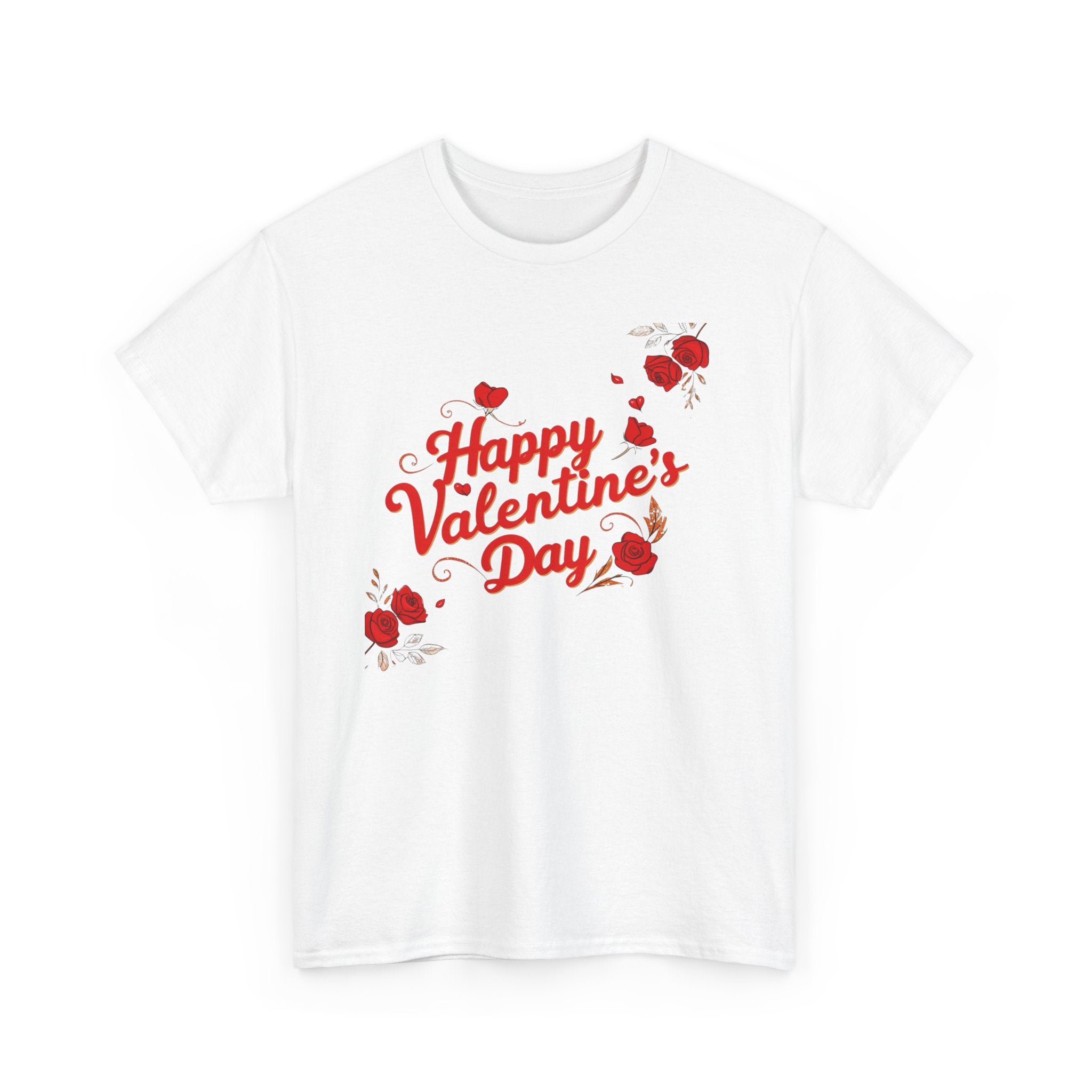 Valentine's Day Tee — "Happy Valentine's Day" Heart Design