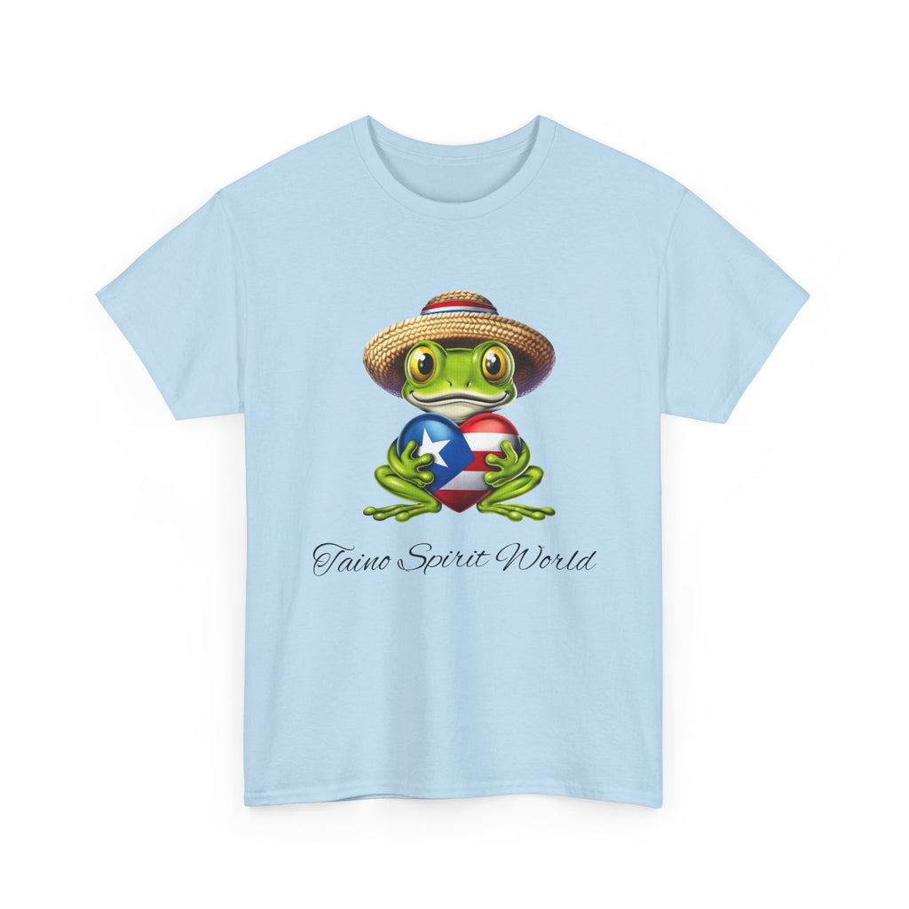 I Heart PR Jibaro Coqui Taino Spirit World Unisex Heavy Cotton Tee