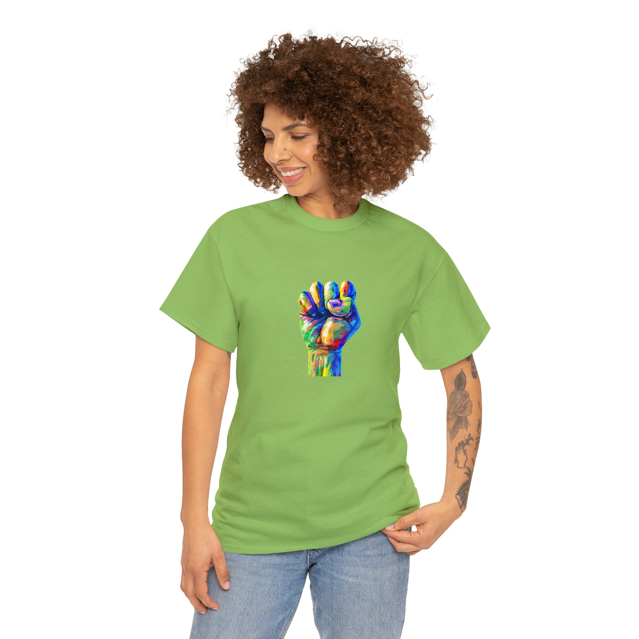 Power to The People Fist Unisex Heavy Cotton Tee