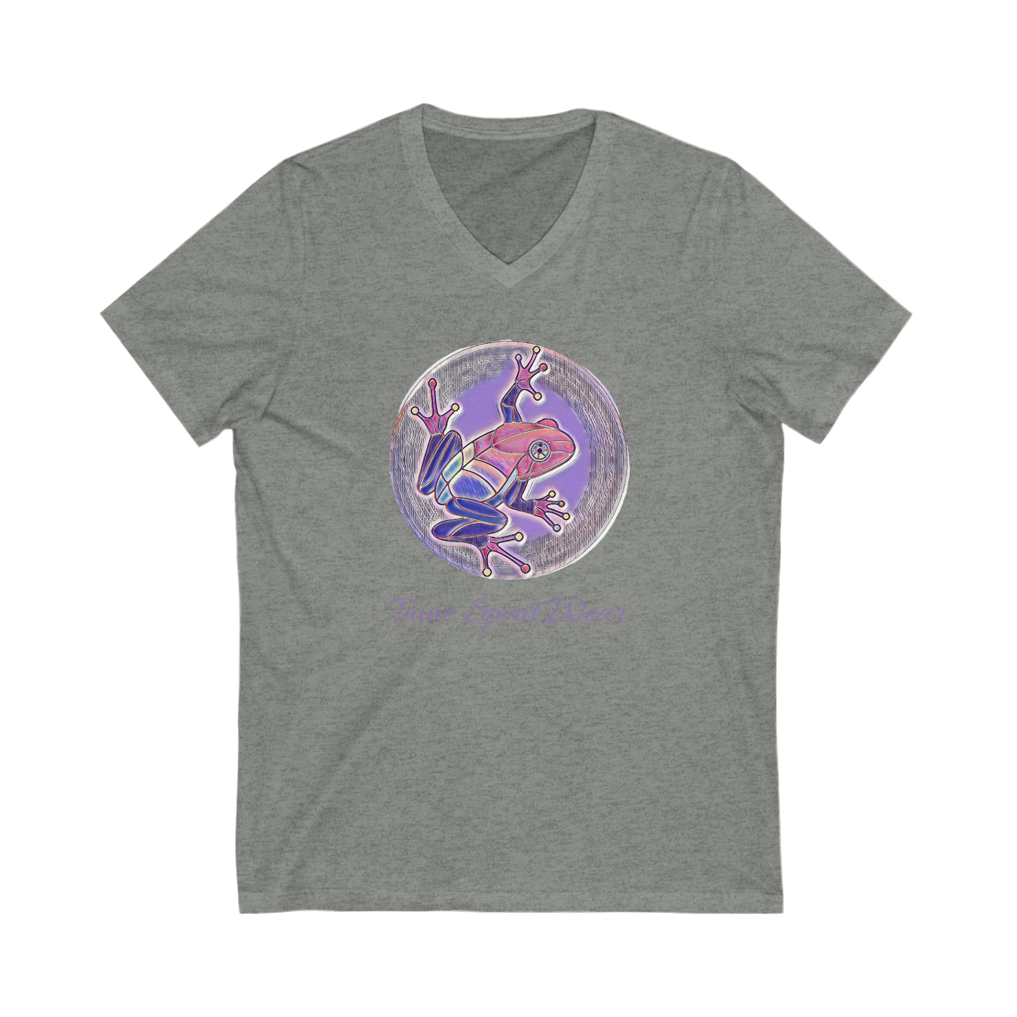 Puerto Rican Coqui Unisex Jersey Short Sleeve V-Neck Tee