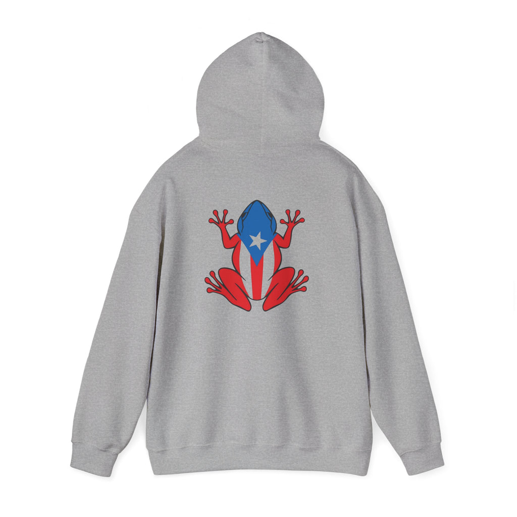 Puerto Rico Flag Heart & Frog Hoodie – Puerto Rican Pride Sweatshirt