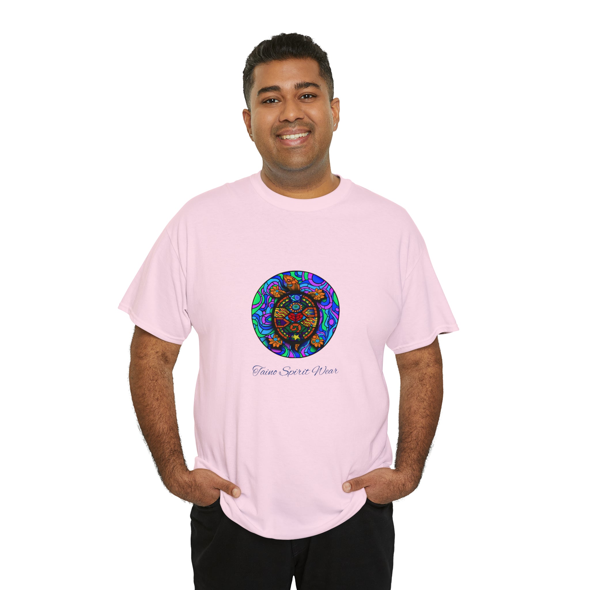 Taino-Inspired Turtle Unisex Heavy Cotton Tee