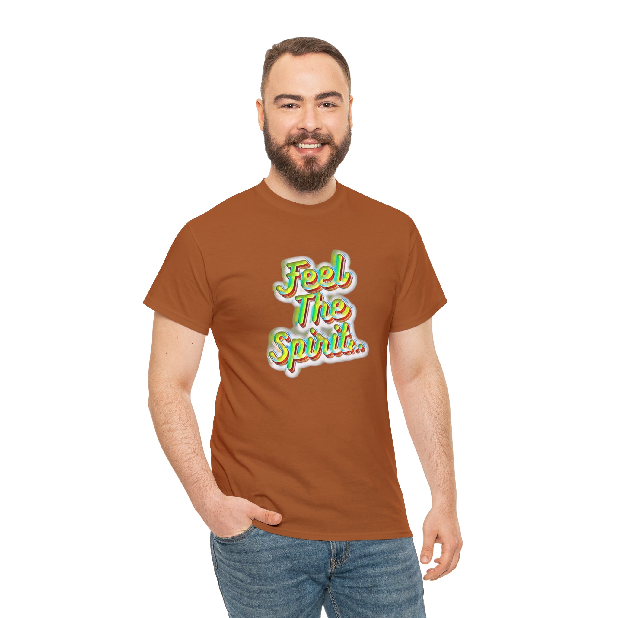 Feel The Spirit Unisex Heavy Cotton Tee