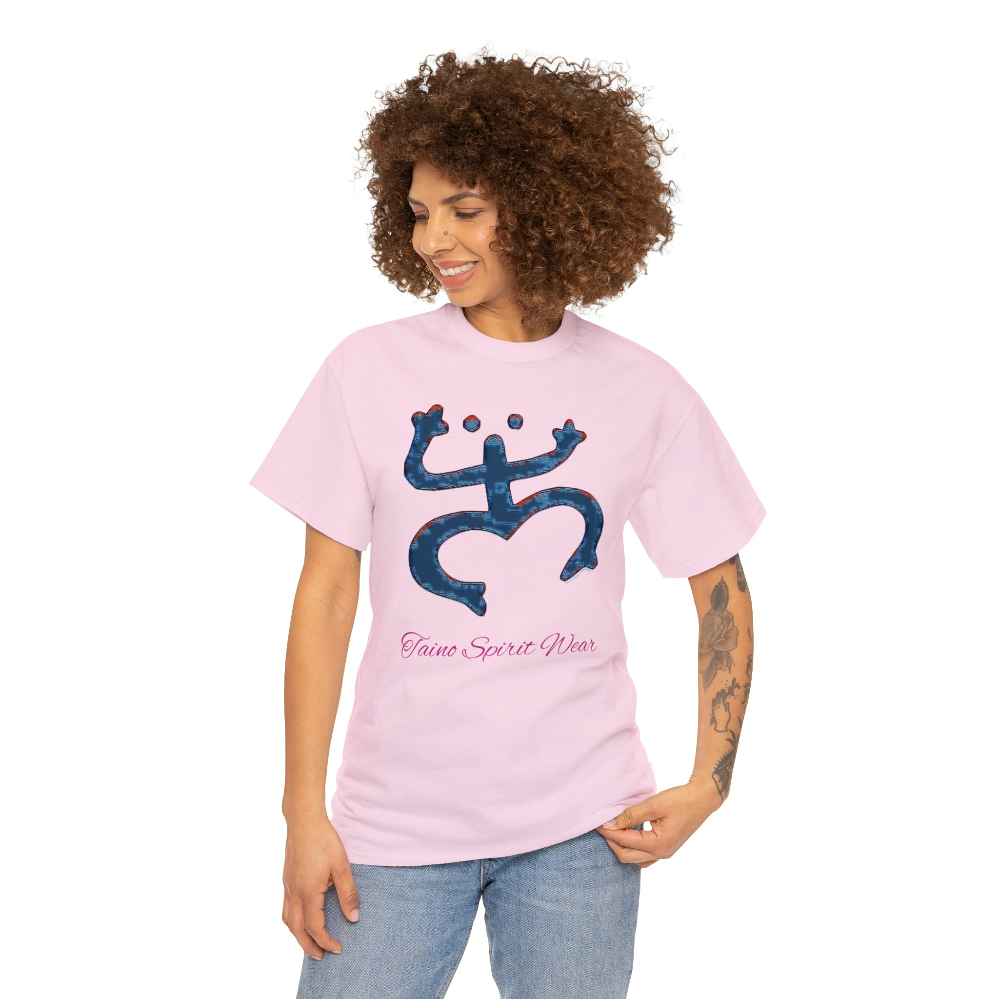 Taino Large Coqui Unisex Heavy Cotton Tee
