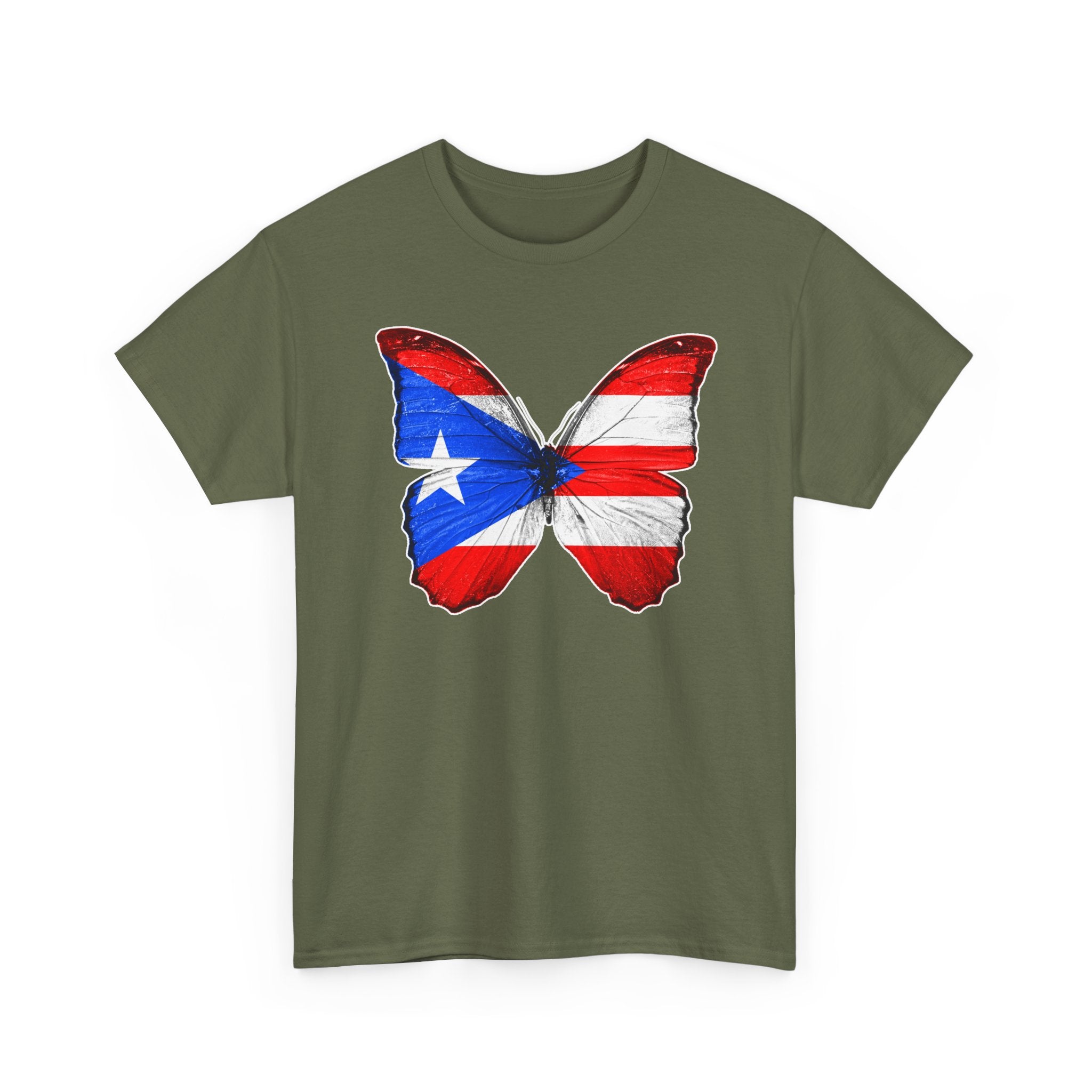 Women's Puerto Rico Flag Butterfly T-Shirt