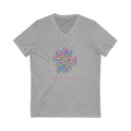 Taino Sun Symbolism Unisex Jersey Short Sleeve V-Neck Tee