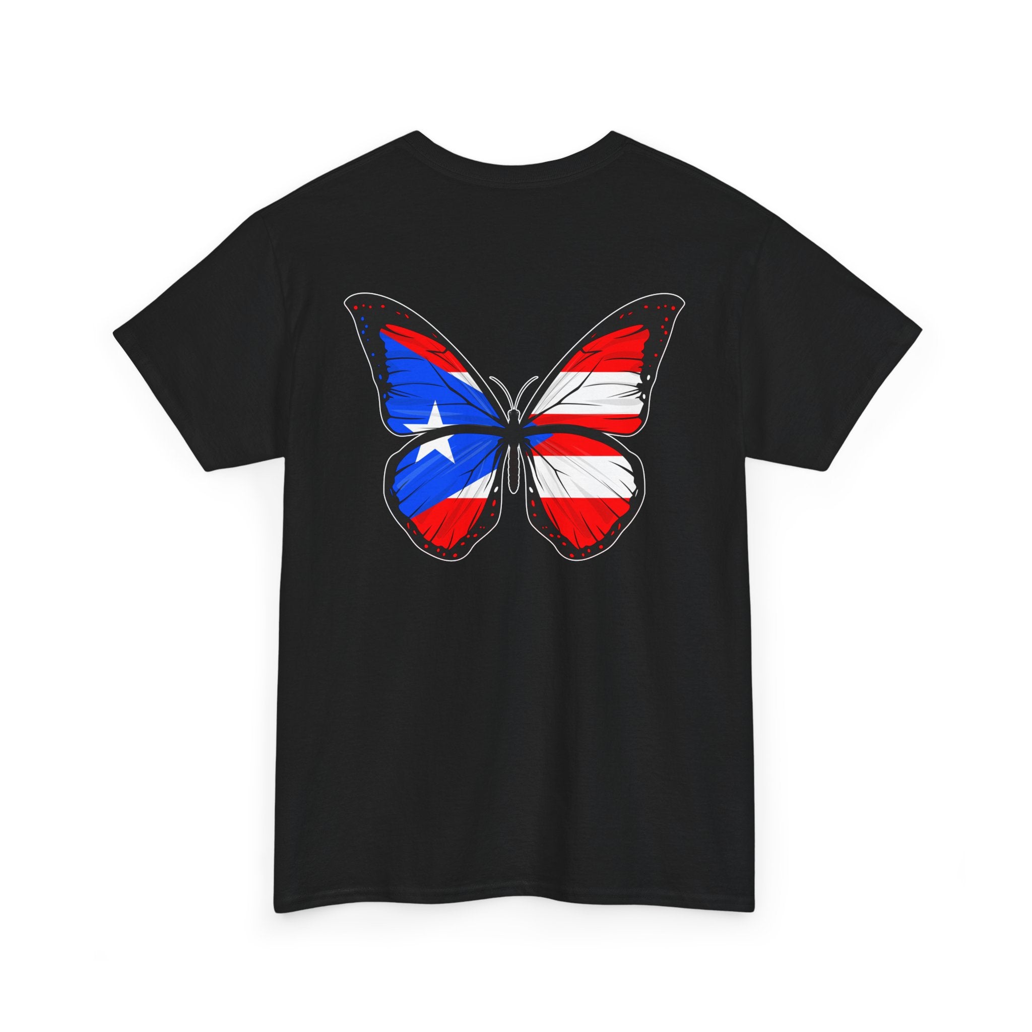 Women's Puerto Rico Flag Butterfly T-Shirt