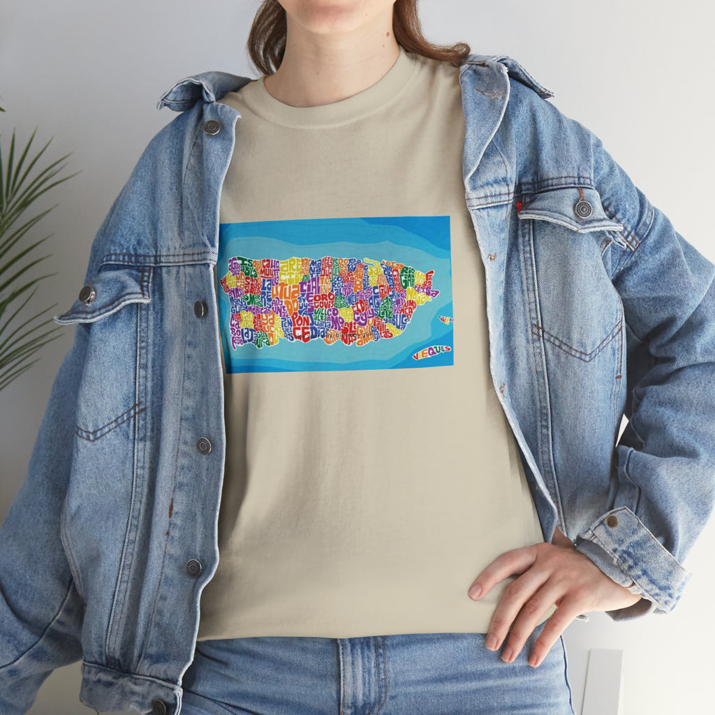 The Island of Puerto Rico Unisex Heavy Cotton Tee