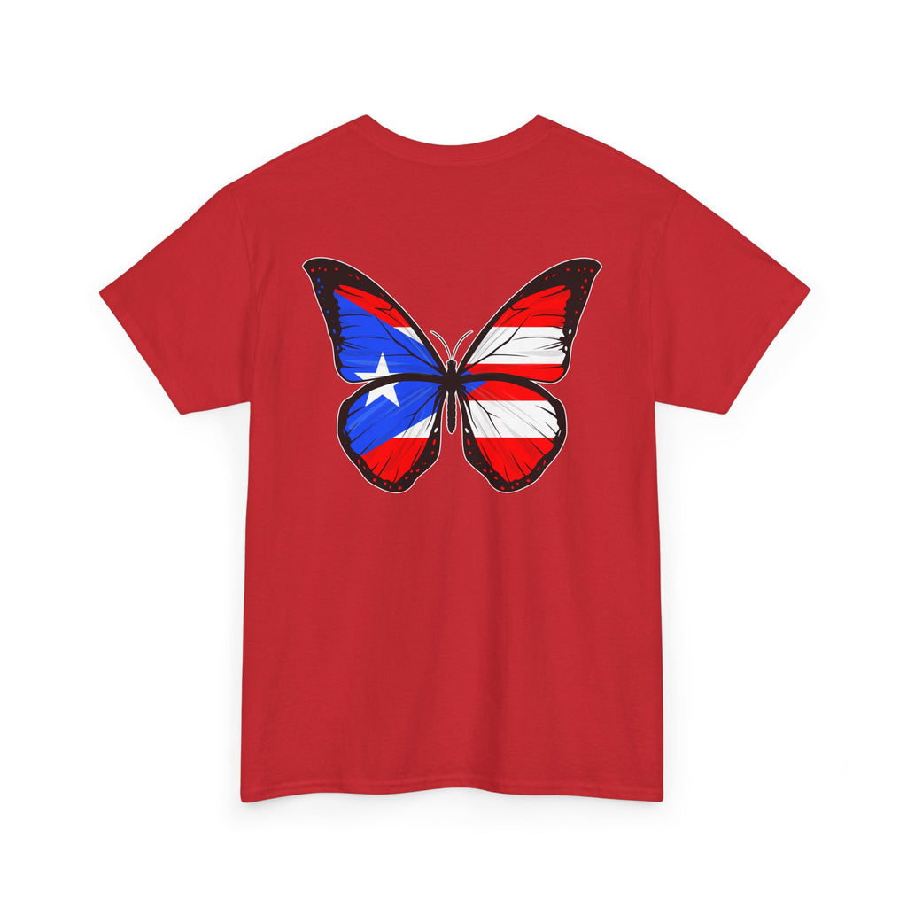 Women's Puerto Rico Flag Butterfly T-Shirt
