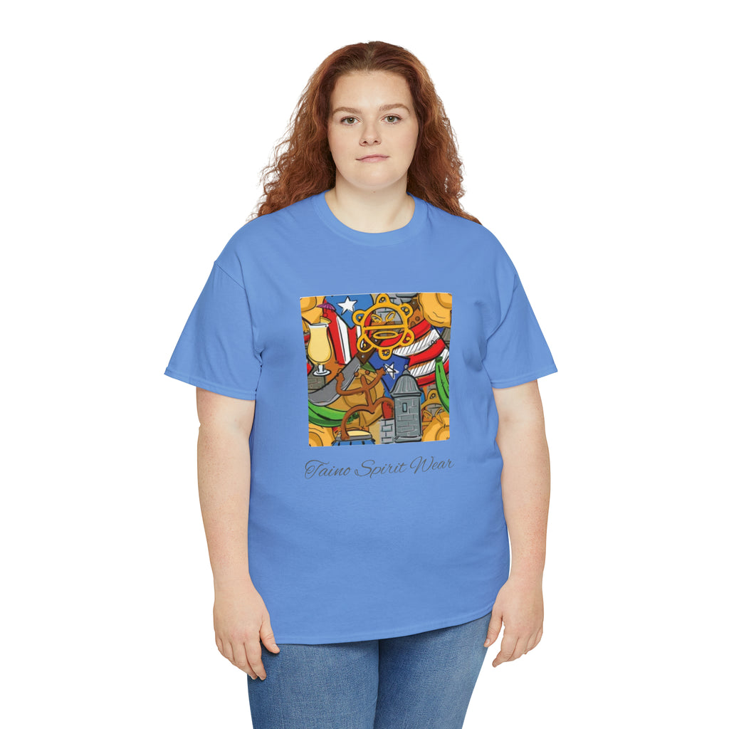 Puerto Rican Heritage Unisex Heavy Cotton Tee