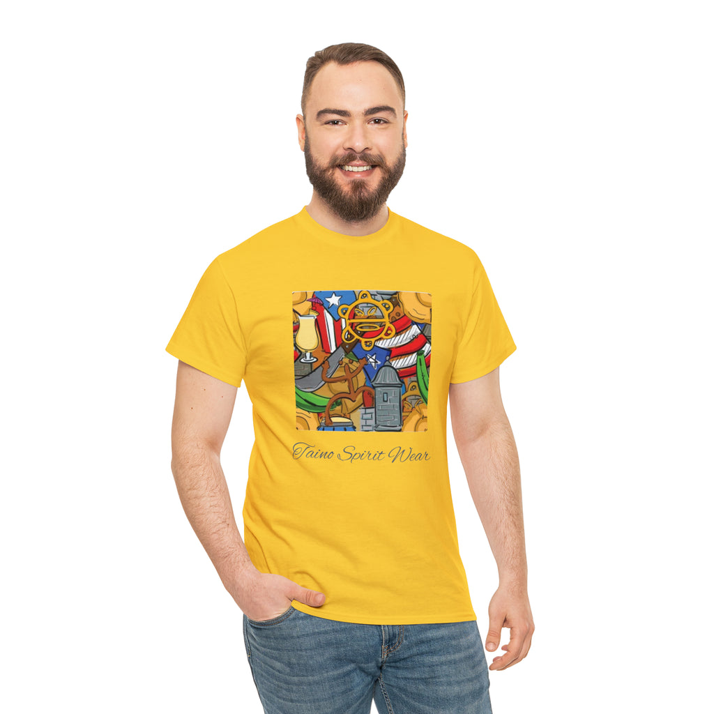 Puerto Rican Heritage Unisex Heavy Cotton Tee