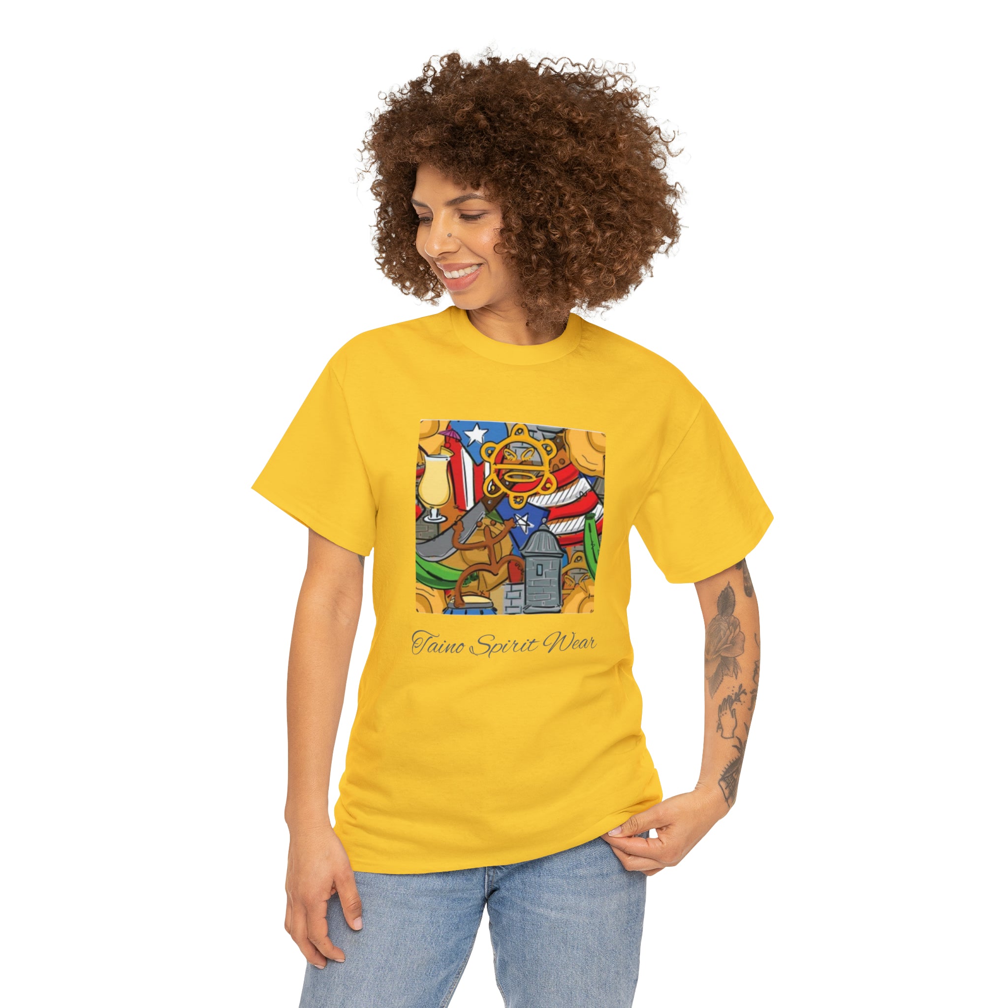 Puerto Rican Heritage Unisex Heavy Cotton Tee