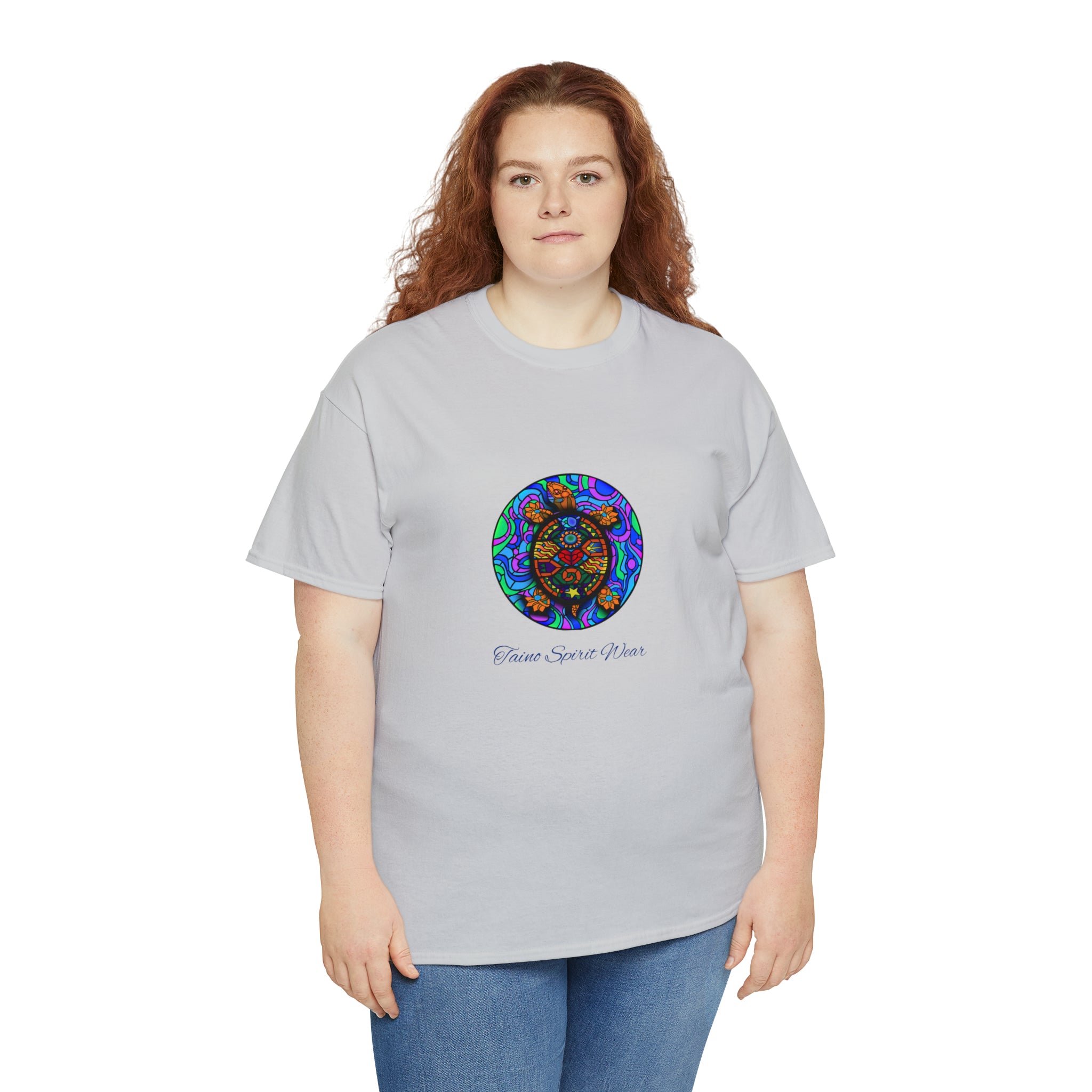 Taino-Inspired Turtle Unisex Heavy Cotton Tee