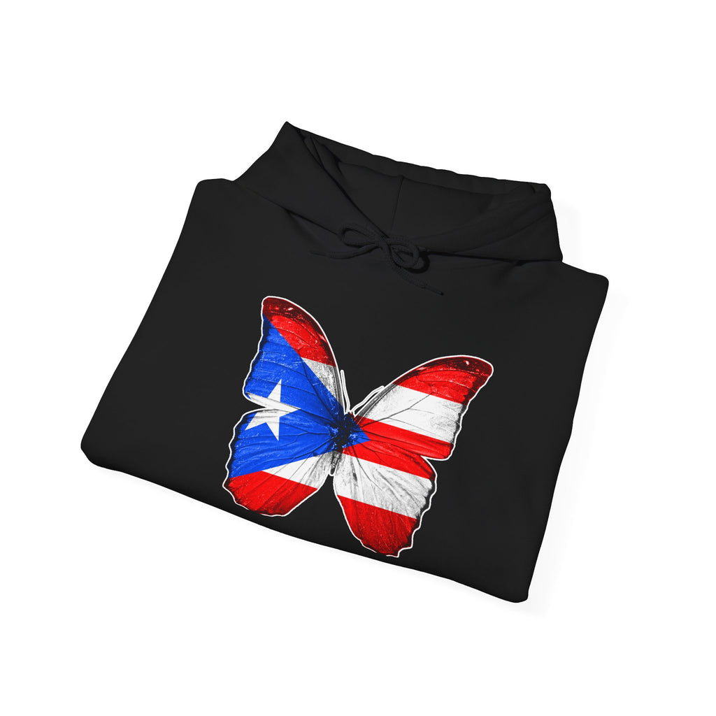 Women's Puerto Rico Flag Butterfly Hoodie