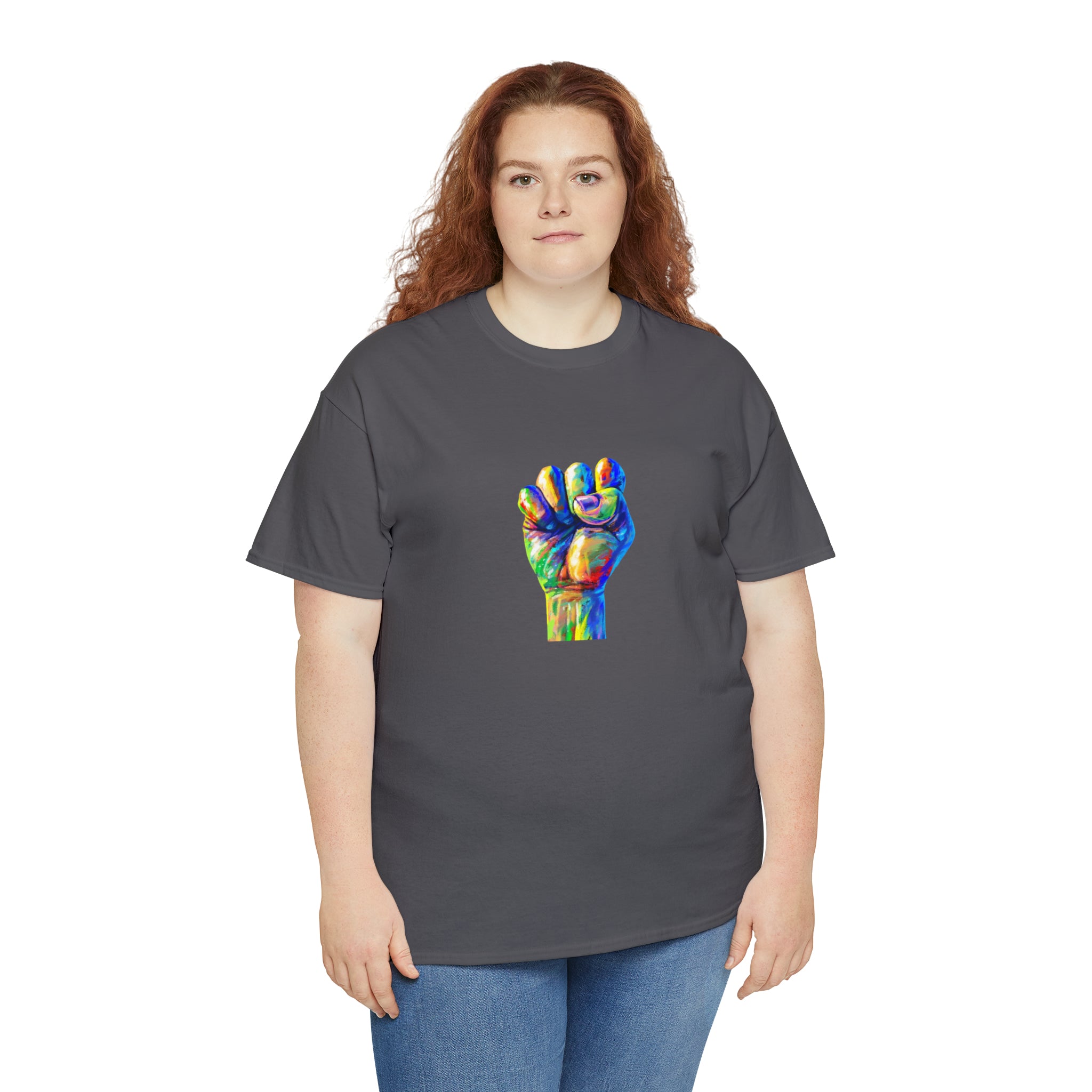 Power to The People Fist Unisex Heavy Cotton Tee
