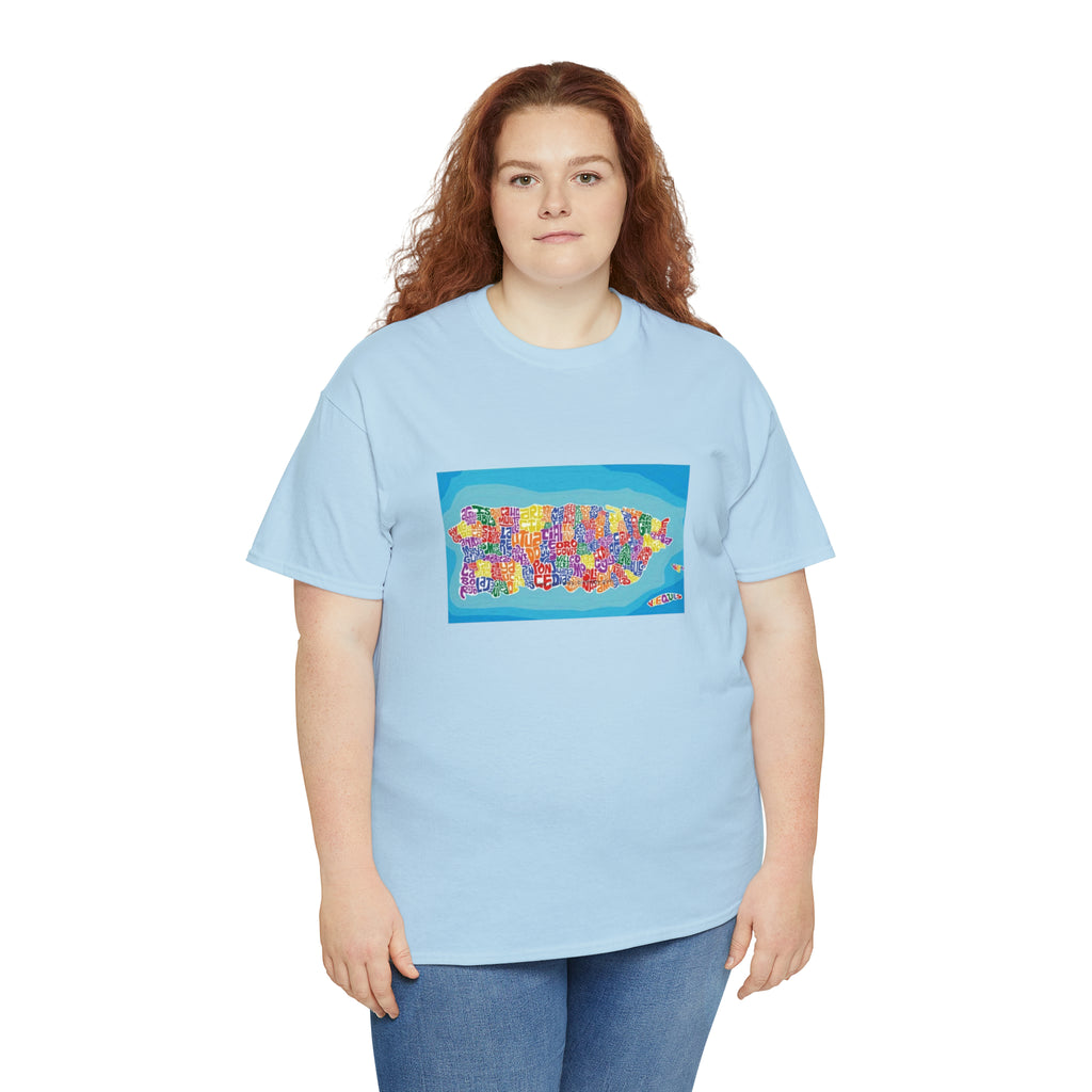 The Island of Puerto Rico Unisex Heavy Cotton Tee