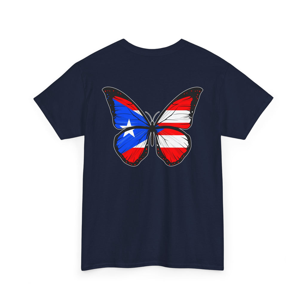 Women's Puerto Rico Flag Butterfly T-Shirt