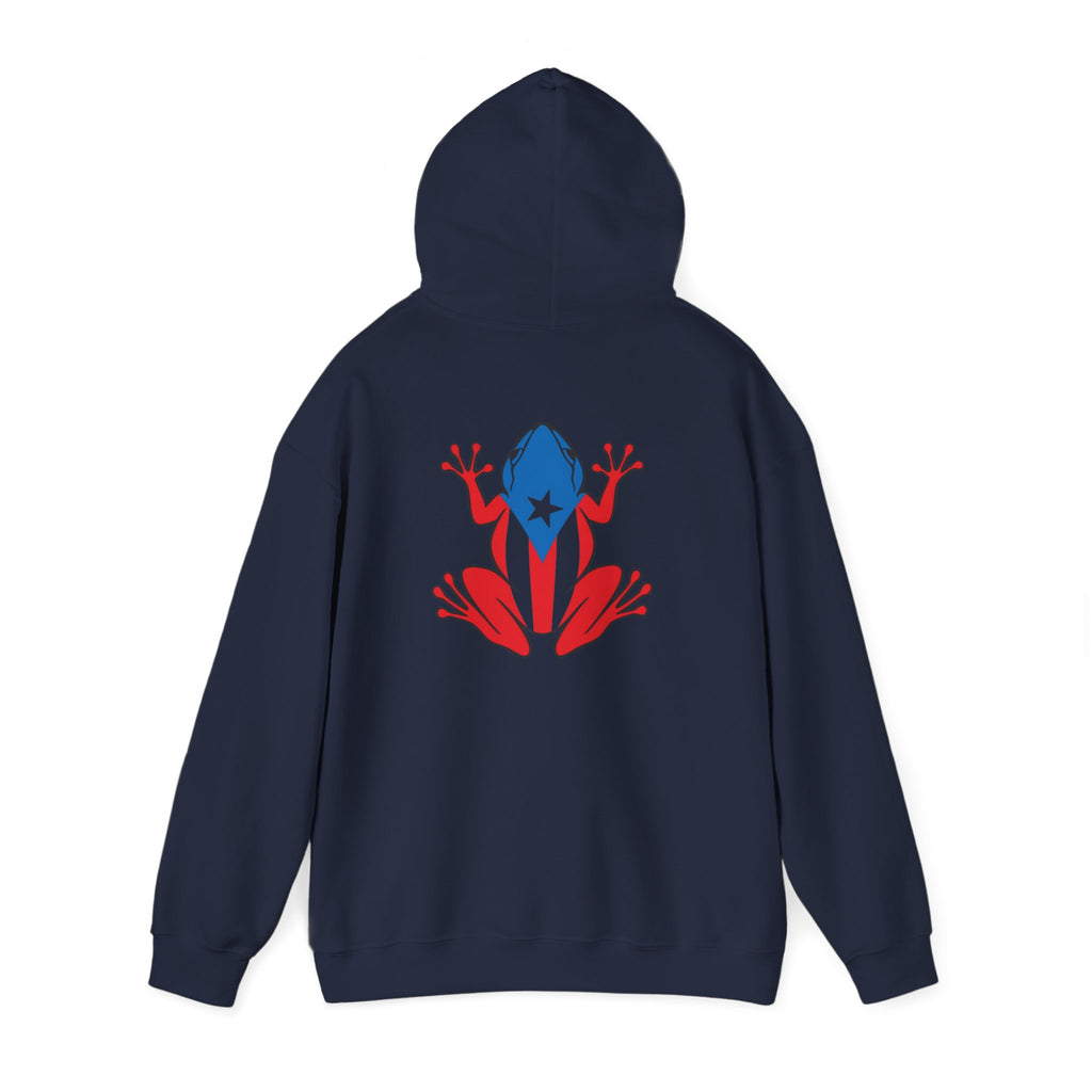 Puerto Rico Flag Heart & Frog Hoodie – Puerto Rican Pride Sweatshirt