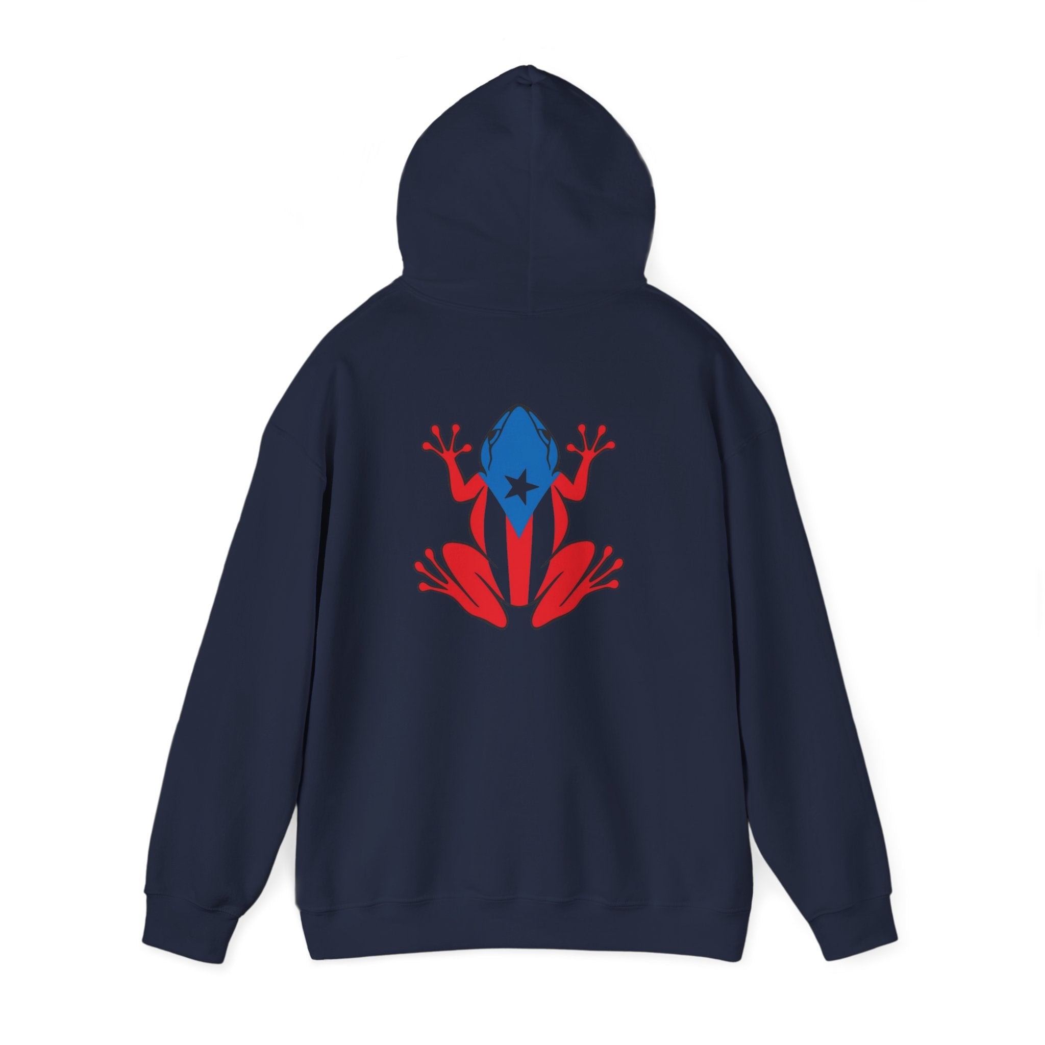 Puerto Rico Flag Heart & Frog Hoodie – Puerto Rican Pride Sweatshirt