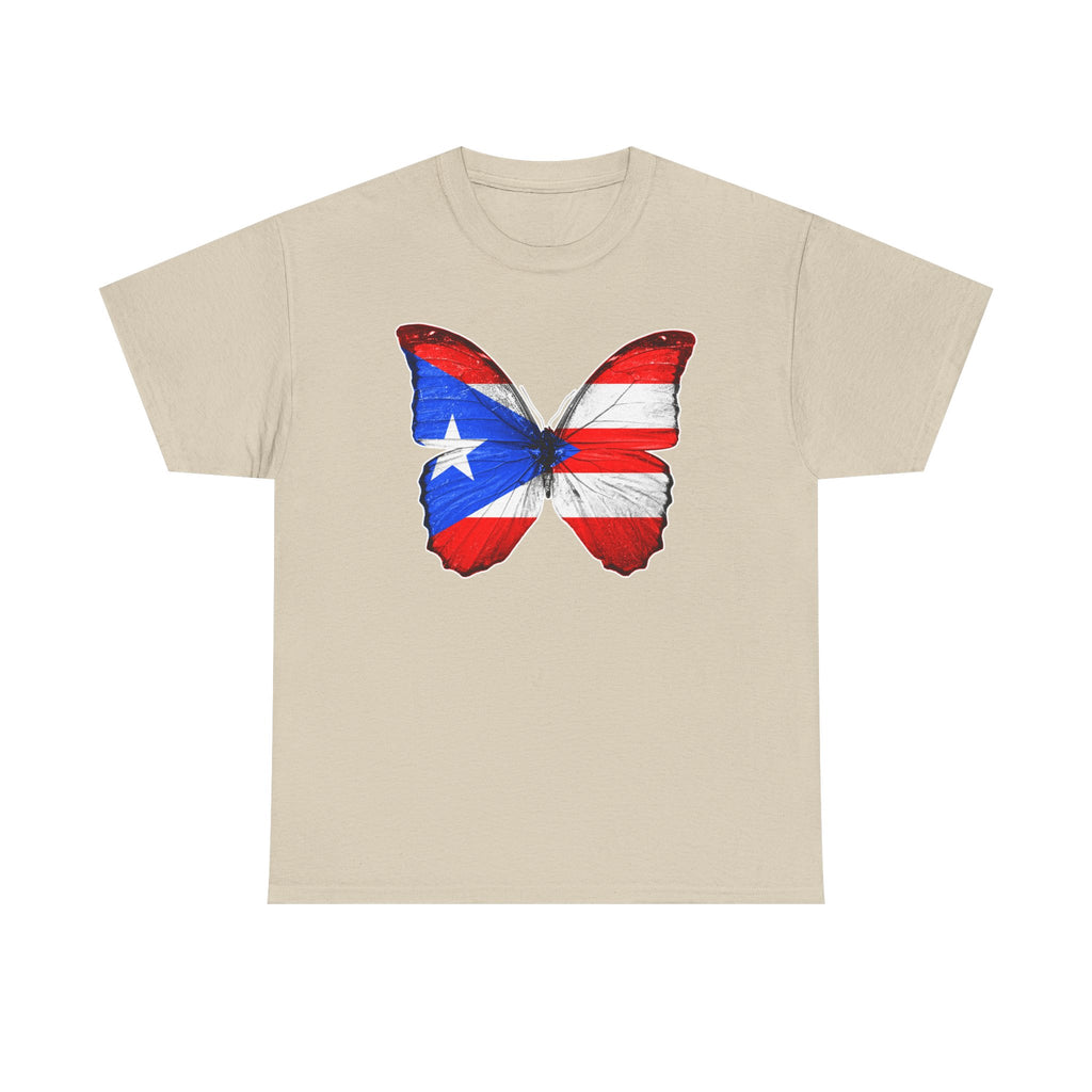 Women's Puerto Rico Flag Butterfly T-Shirt