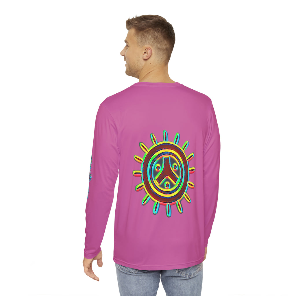 Taino Sun Men's Long Sleeve Shirt (AOP)