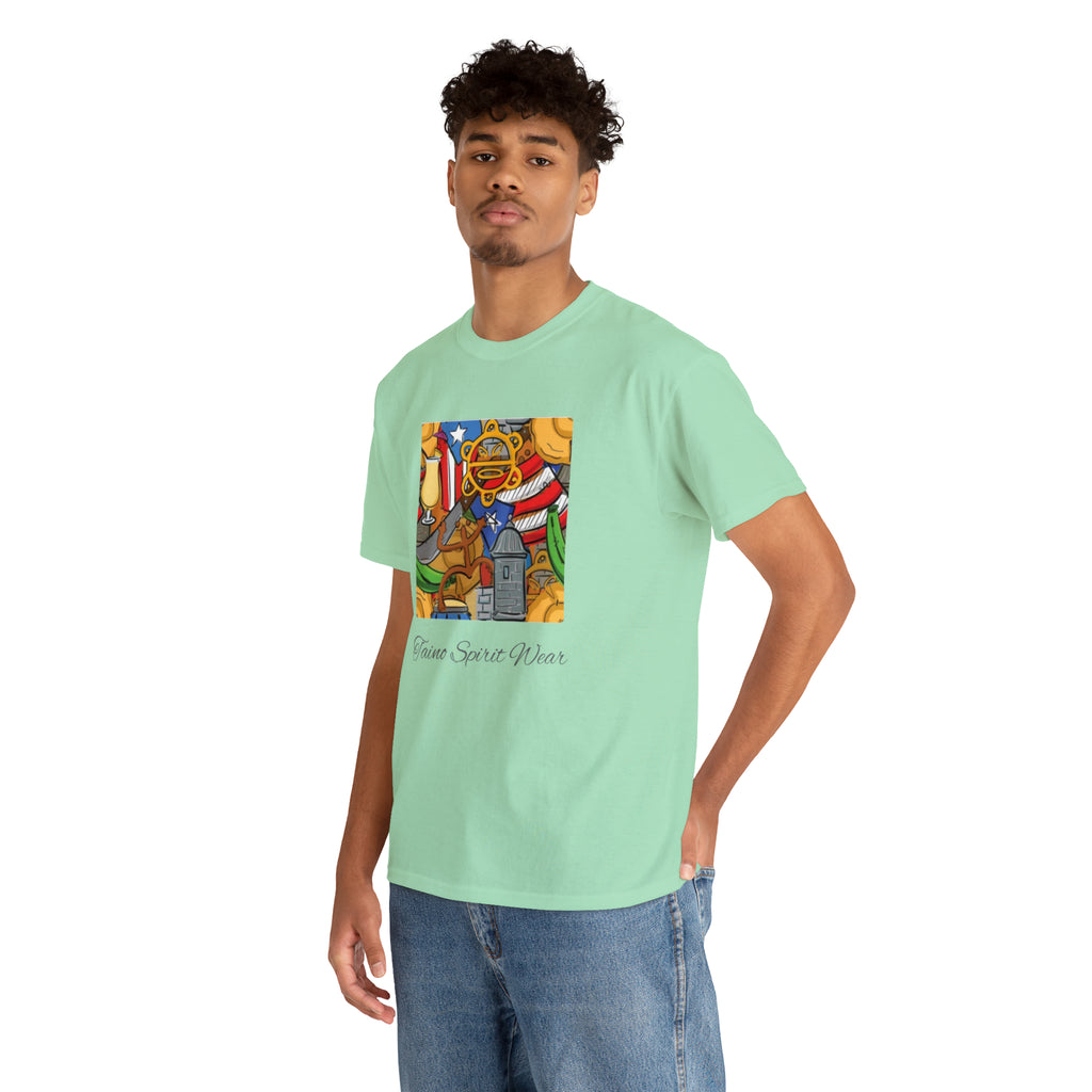Puerto Rican Heritage Unisex Heavy Cotton Tee