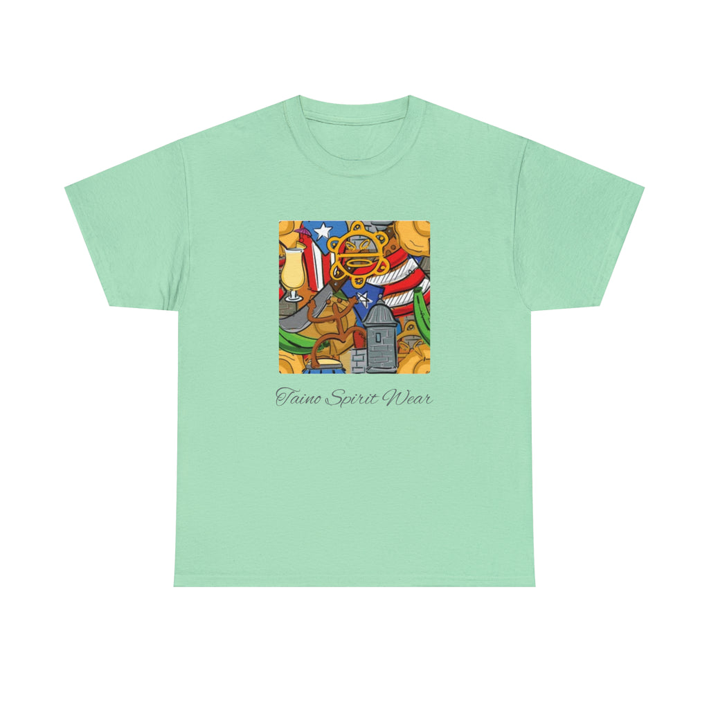 Puerto Rican Heritage Unisex Heavy Cotton Tee