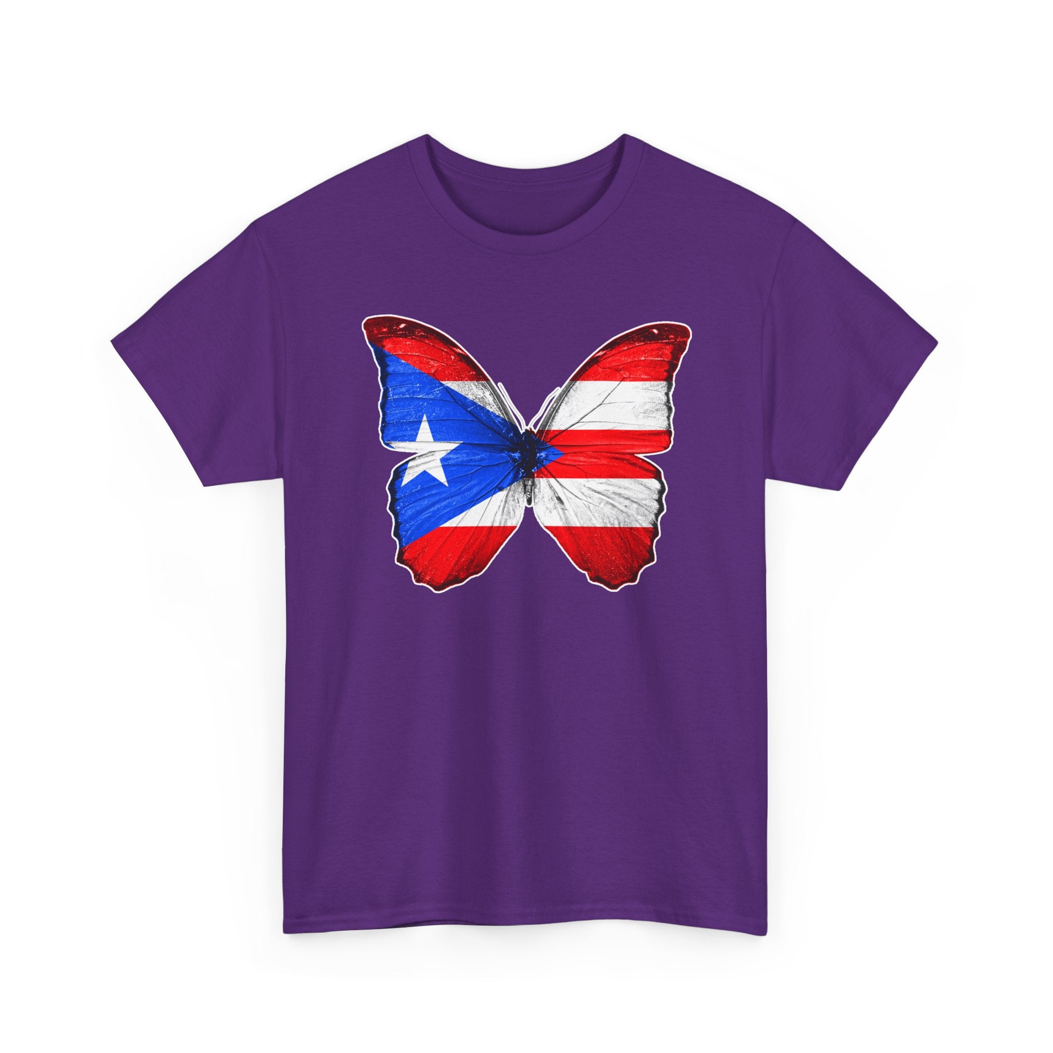 Women's Puerto Rico Flag Butterfly T-Shirt