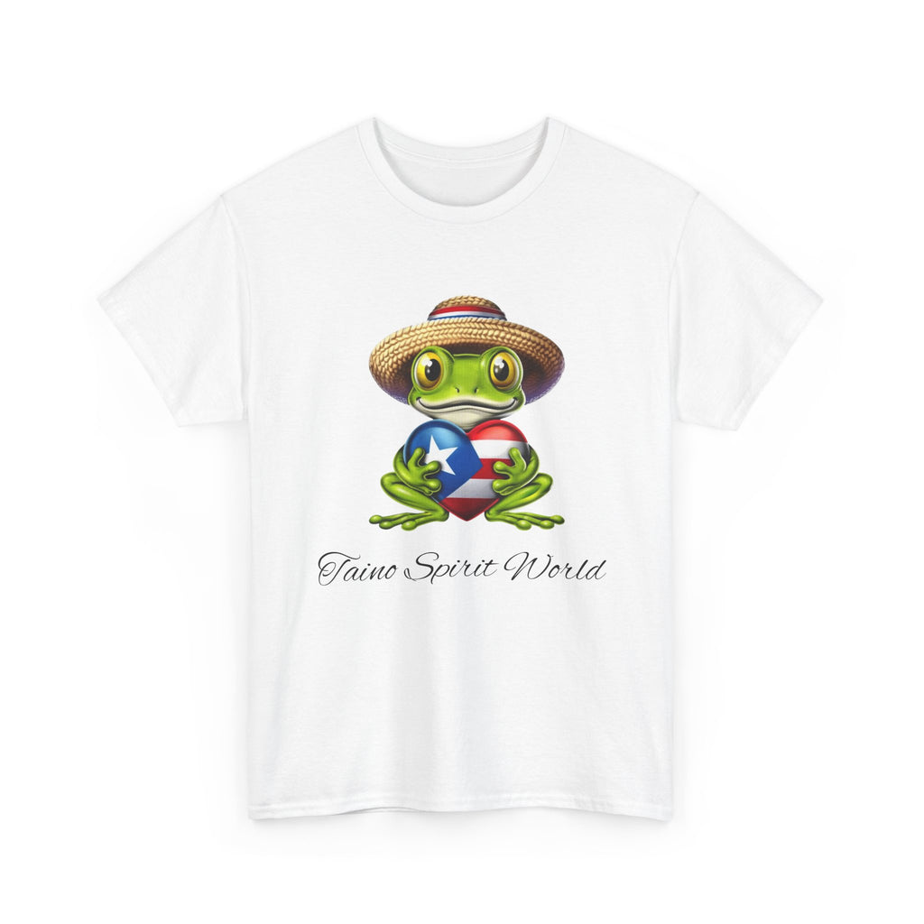 I Heart PR Jibaro Coqui Taino Spirit World Unisex Heavy Cotton Tee