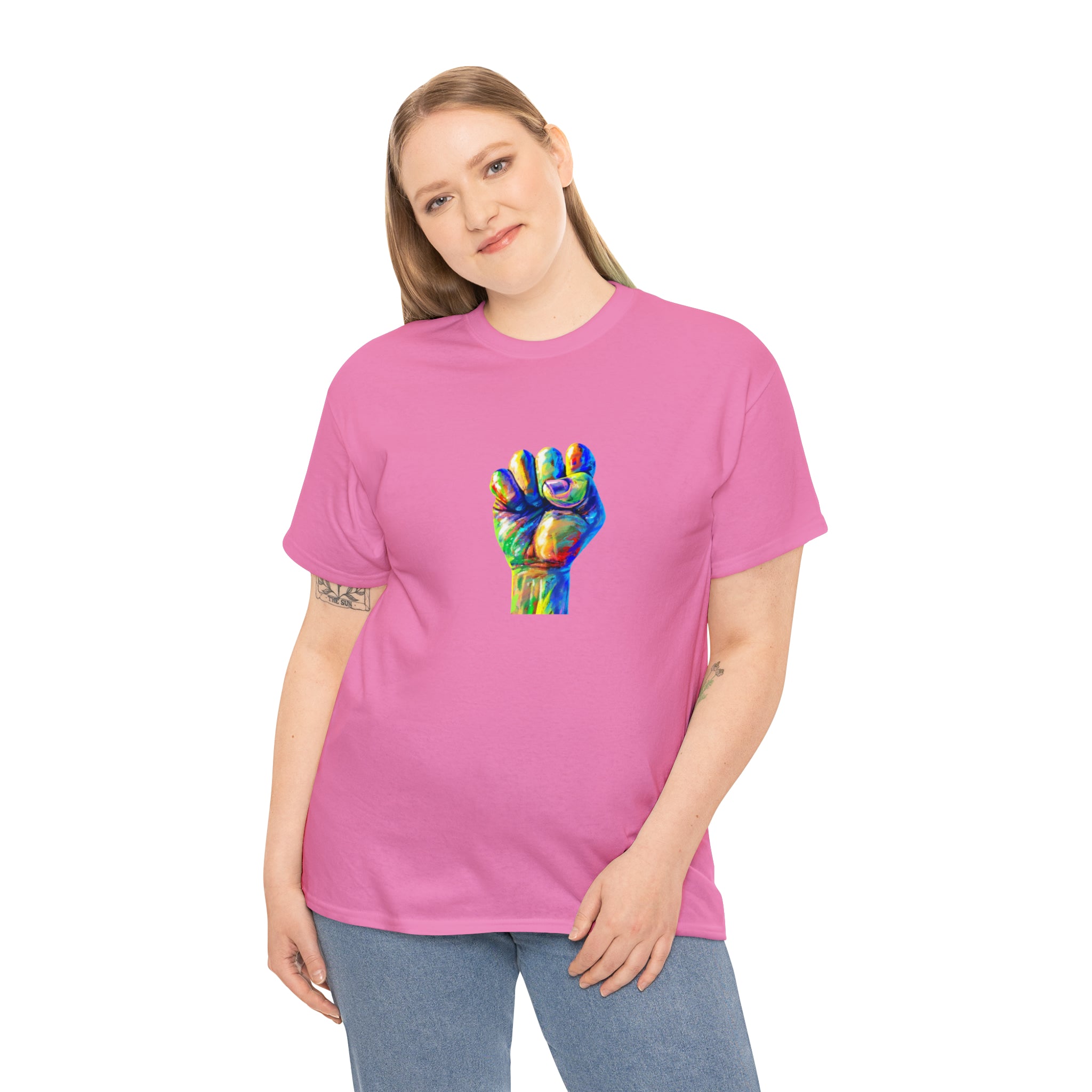 Power to The People Fist Unisex Heavy Cotton Tee