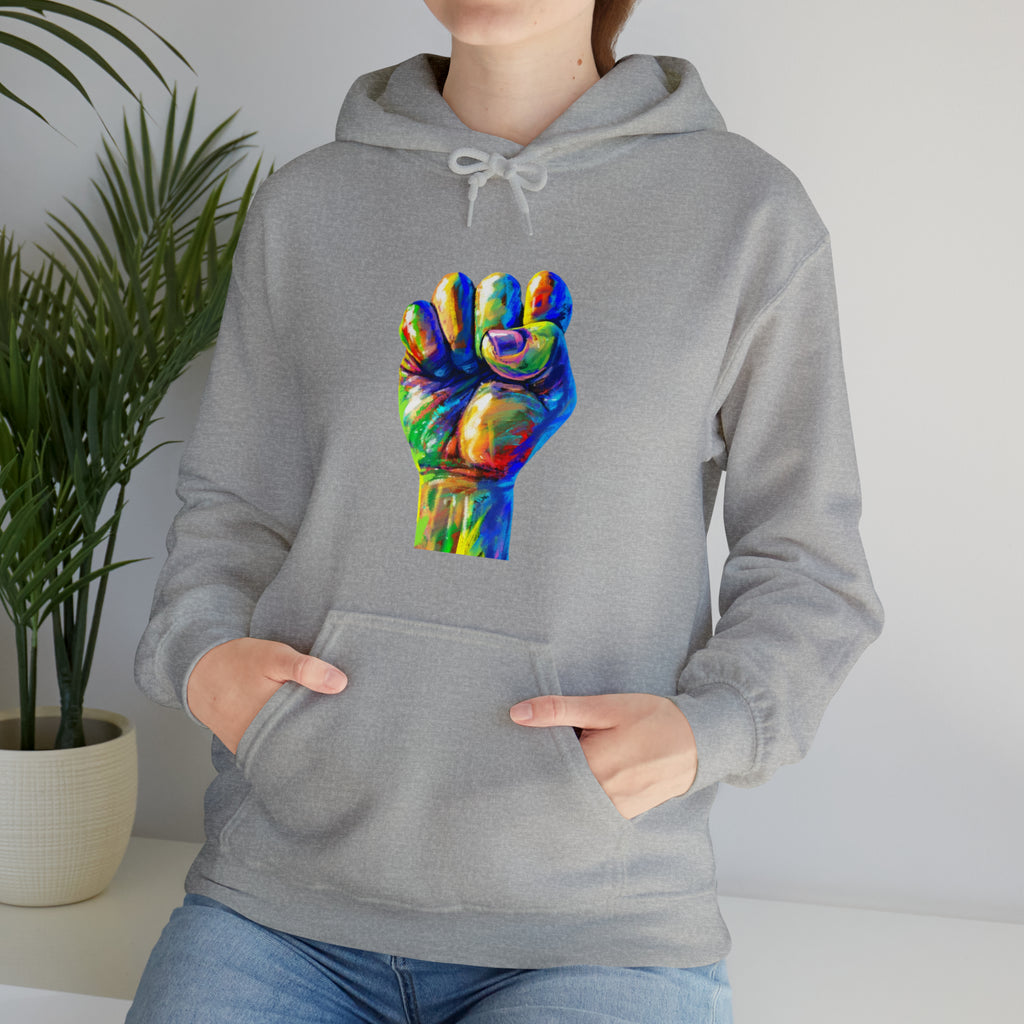 Power to The People Fist Unisex Heavy Blend™ Hooded Sweatshirt
