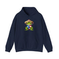 Puerto Rico Frog Hoodie — Coquí with Flag Heart Back Graphic