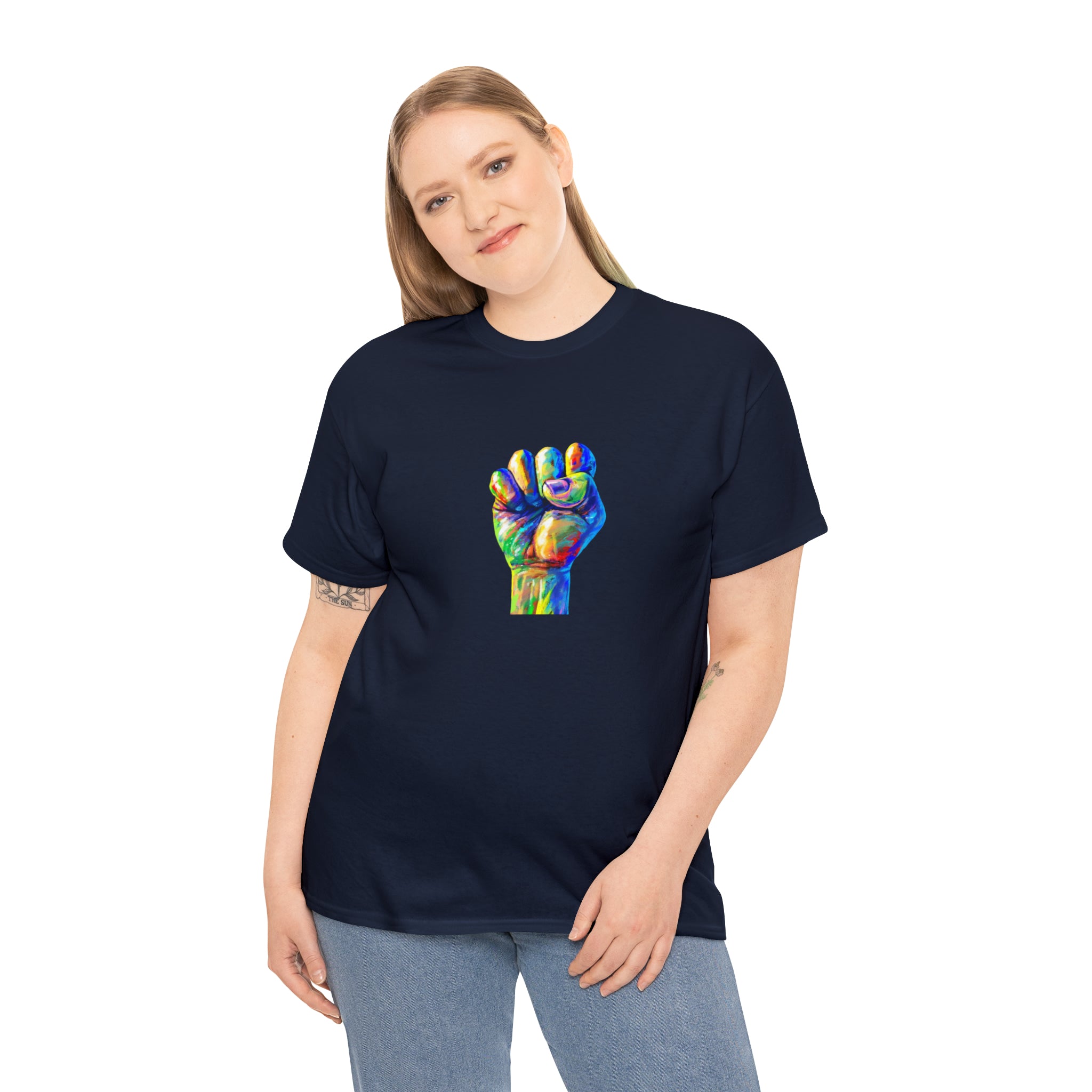 Power to The People Fist Unisex Heavy Cotton Tee