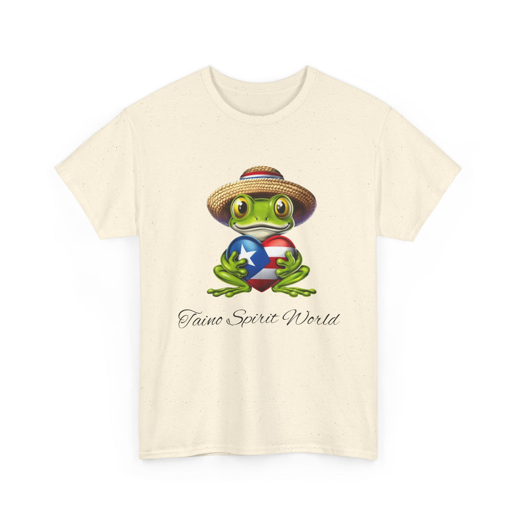 I Heart PR Jibaro Coqui Taino Spirit World Unisex Heavy Cotton Tee