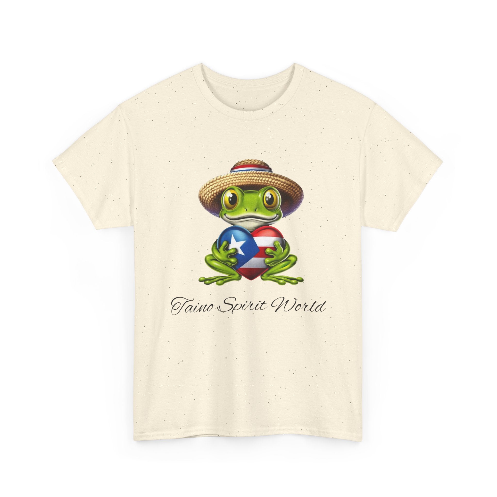 I Heart PR Jibaro Coqui Taino Spirit World Unisex Heavy Cotton Tee