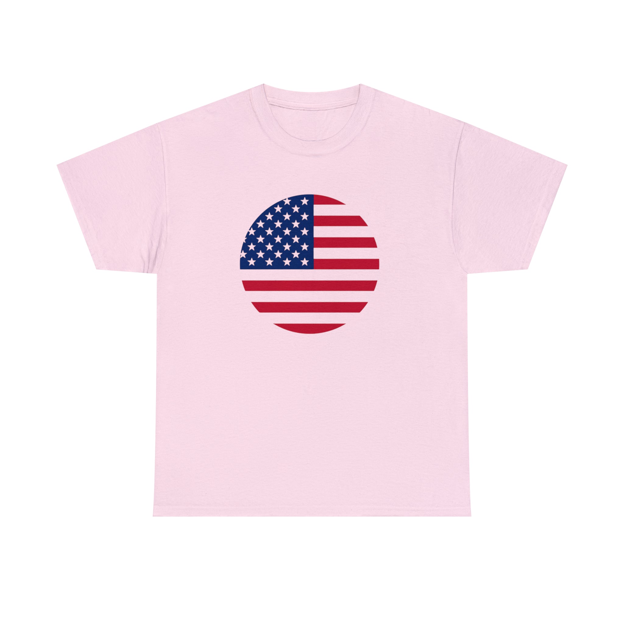 American Flag Globe Unisex Heavy Cotton Tee