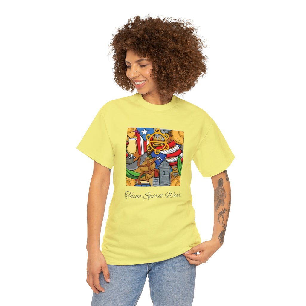 Puerto Rican Heritage Unisex Heavy Cotton Tee