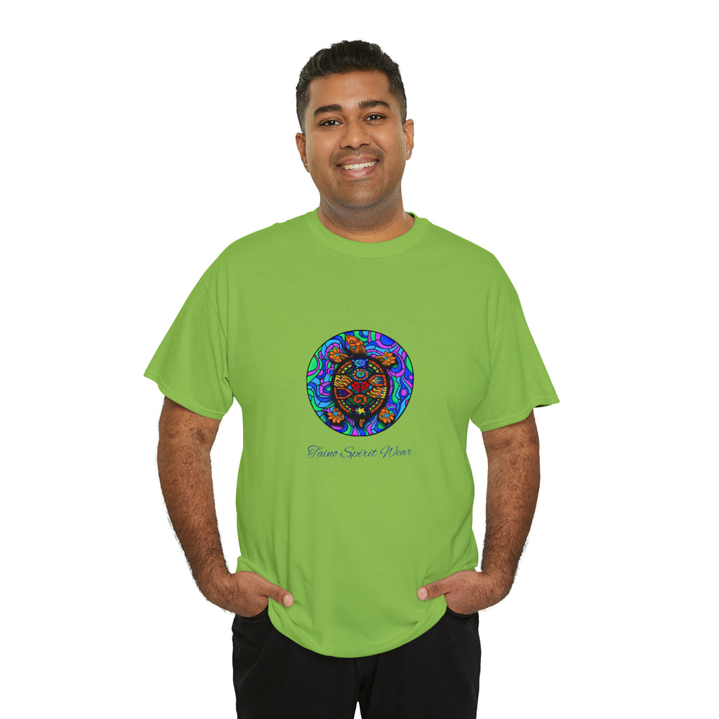 Taino-Inspired Turtle Unisex Heavy Cotton Tee