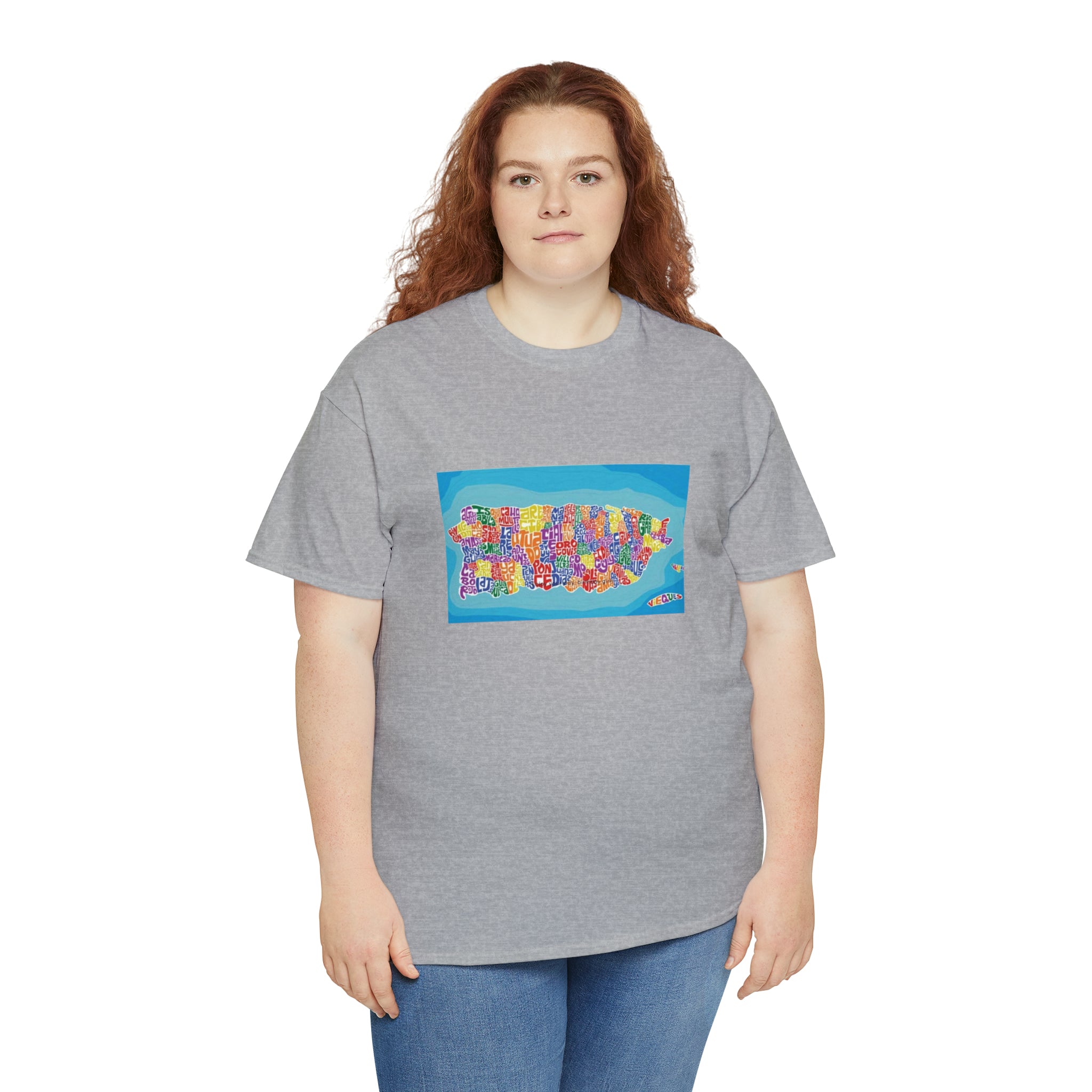 The Island of Puerto Rico Unisex Heavy Cotton Tee