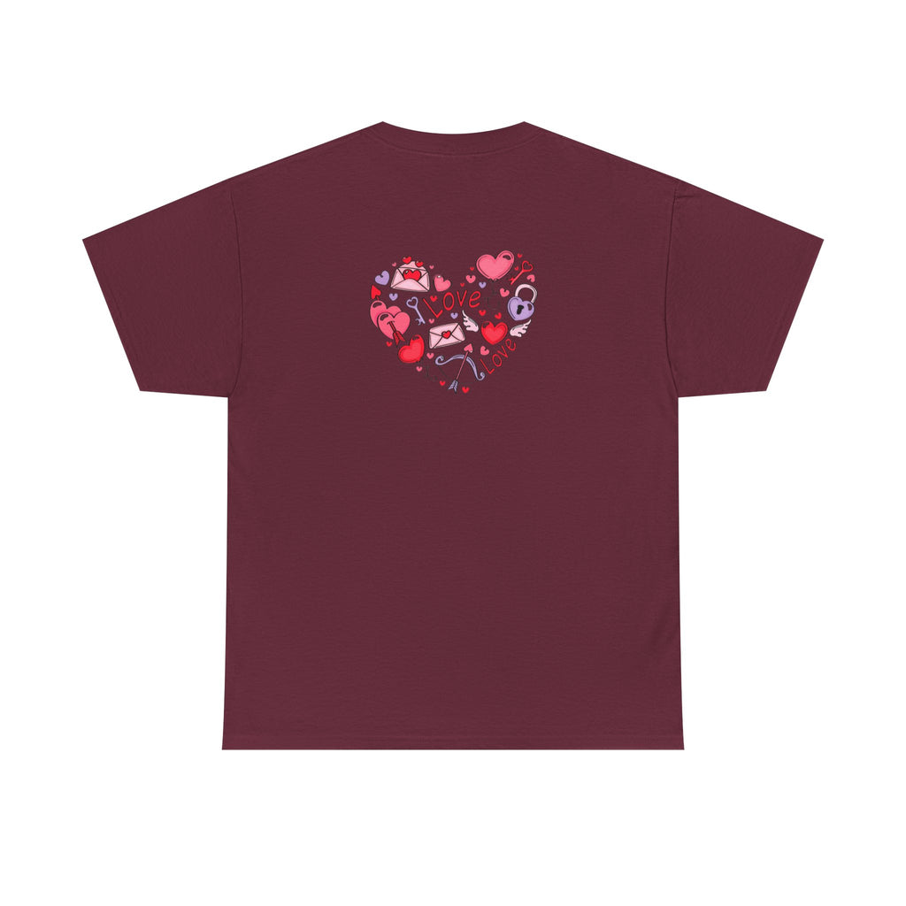 Valentine's Day Tee — "Happy Valentine's Day" Heart Design