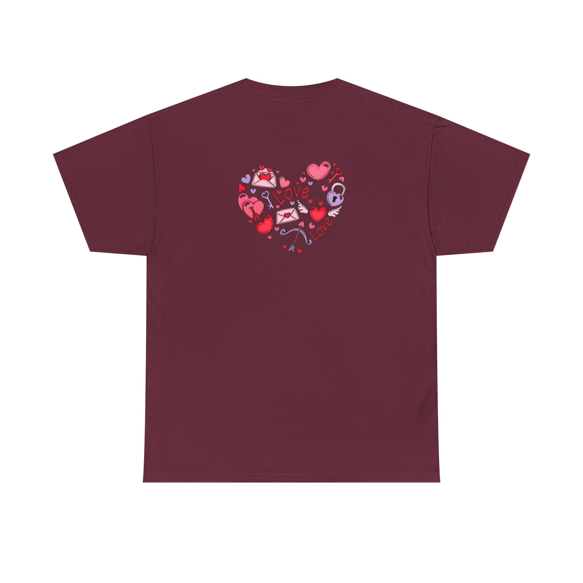 Valentine's Day Tee — "Happy Valentine's Day" Heart Design