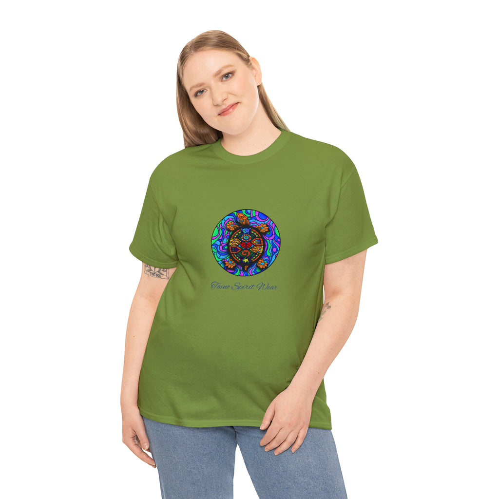 Taino-Inspired Turtle Unisex Heavy Cotton Tee