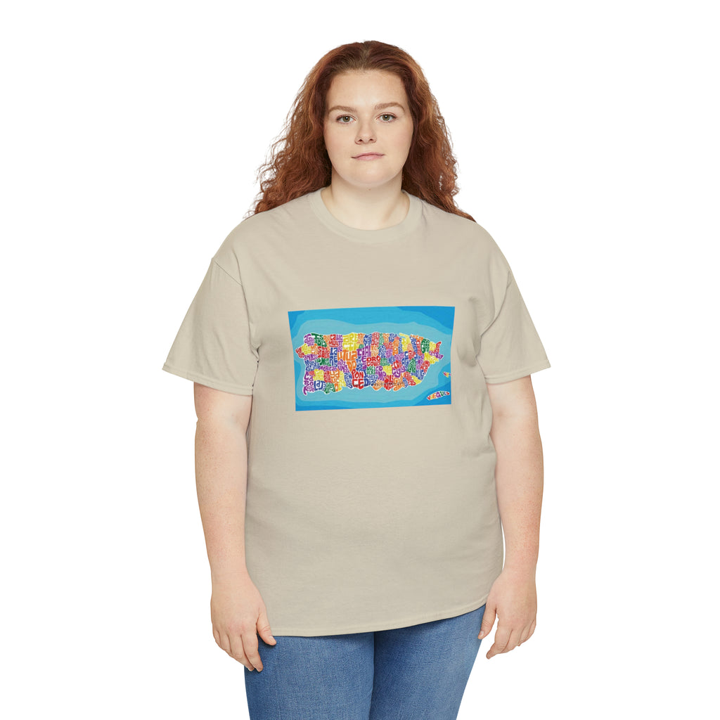 The Island of Puerto Rico Unisex Heavy Cotton Tee